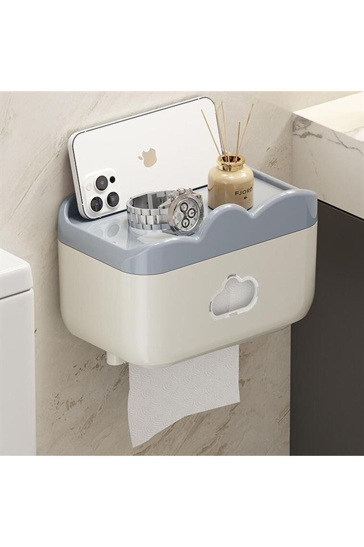 SUNUP Sn-27111 Tuvalet Kağıdı Kutusu Despenseri Kapalı Tuvalet Kağıtlığı Kutusu
