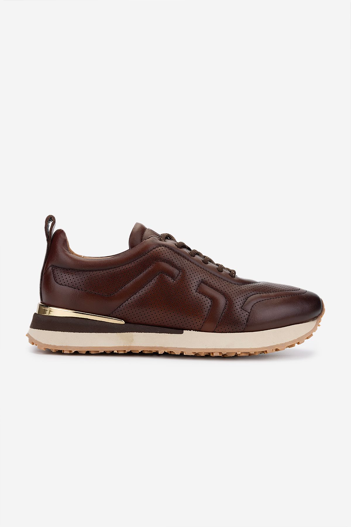 Valmenti Erkek Hakiki Deri Kahverengi Sneakers & Spor Ayakkabı