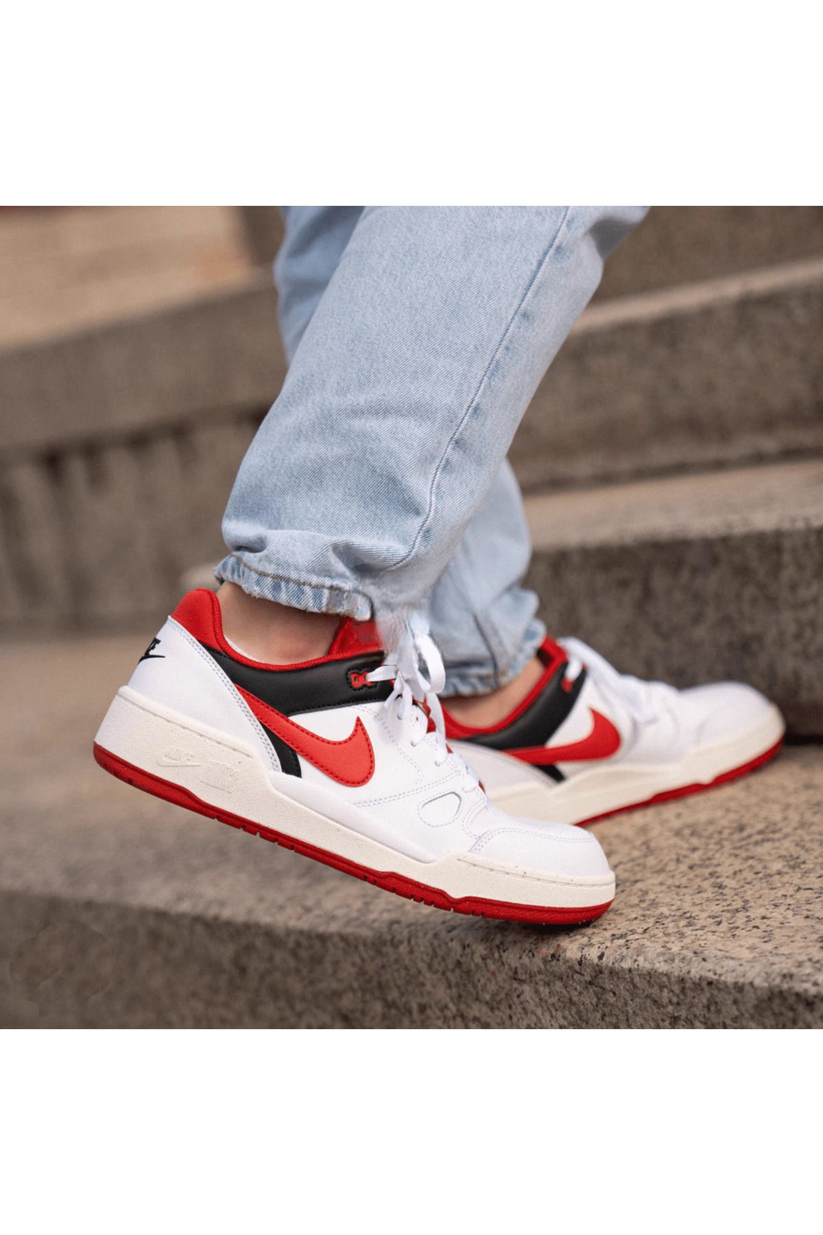 Nike Full Force Low Kırmızı Beyaz Sneaker Sportie