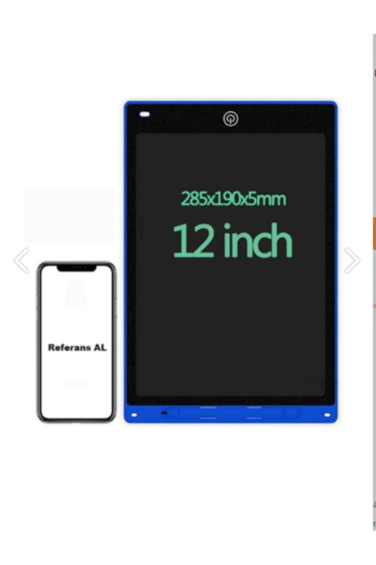 ONREZ Çocuklara Öğretici Büyük Boy Renkli Dijital Yazı Tahtası 12 Inc Grafik Tablet Dijital Not Tahtası