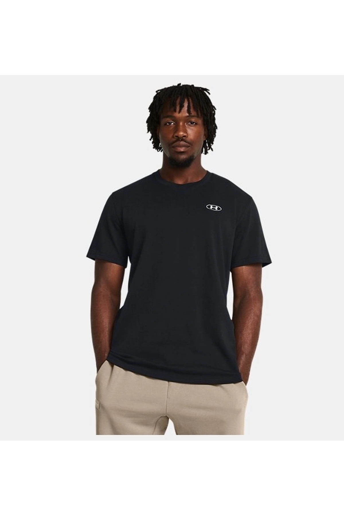 آندر آرمور تی‌شرت آستین کوتاه طرح پچ سینه چپ سنگین