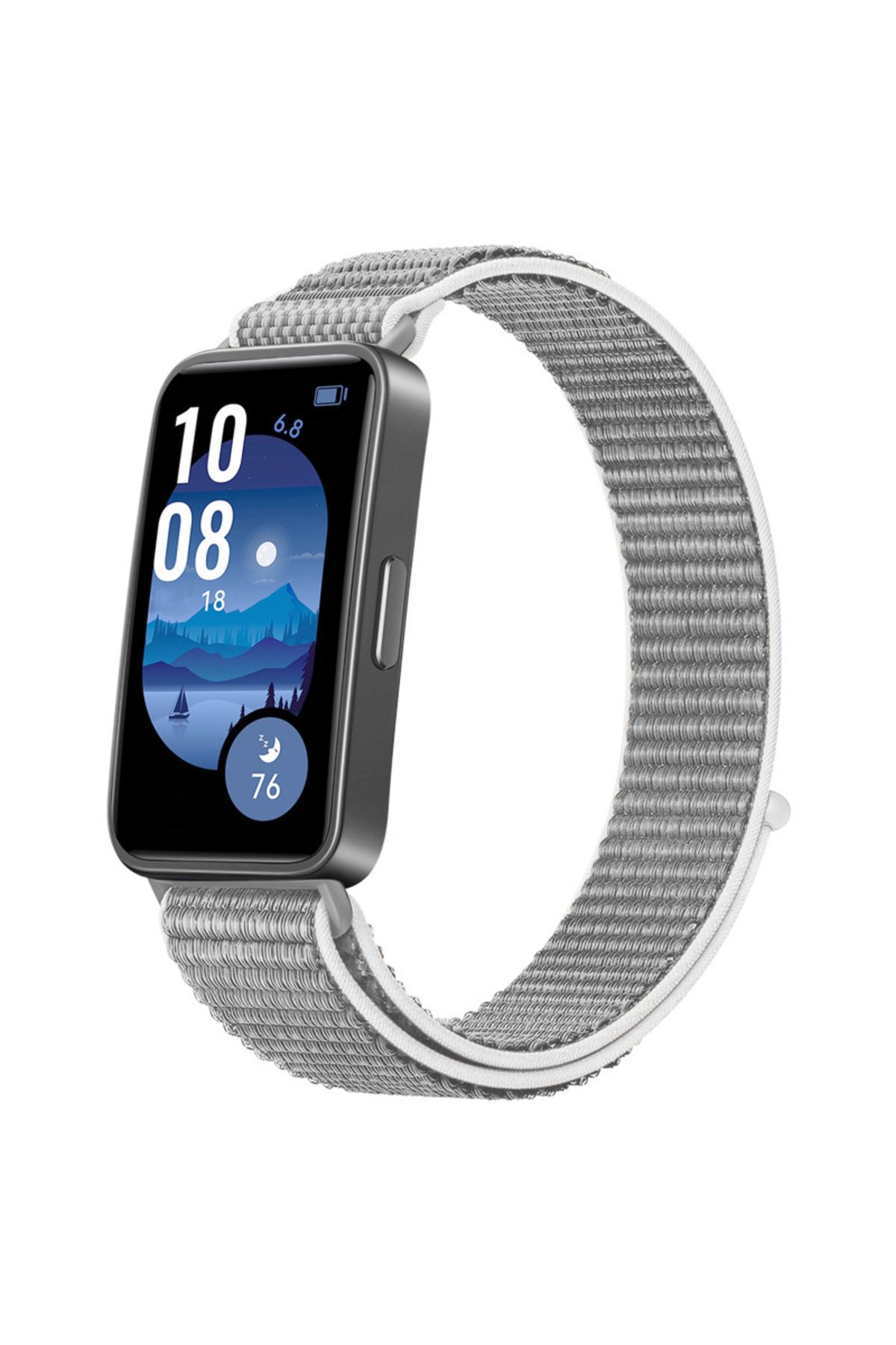 Dexmon Huawei Band 8 / 9 / 10 Uyumlu Hasır Örgü İnce Kumaş Cırtlı Kordon Bileklik