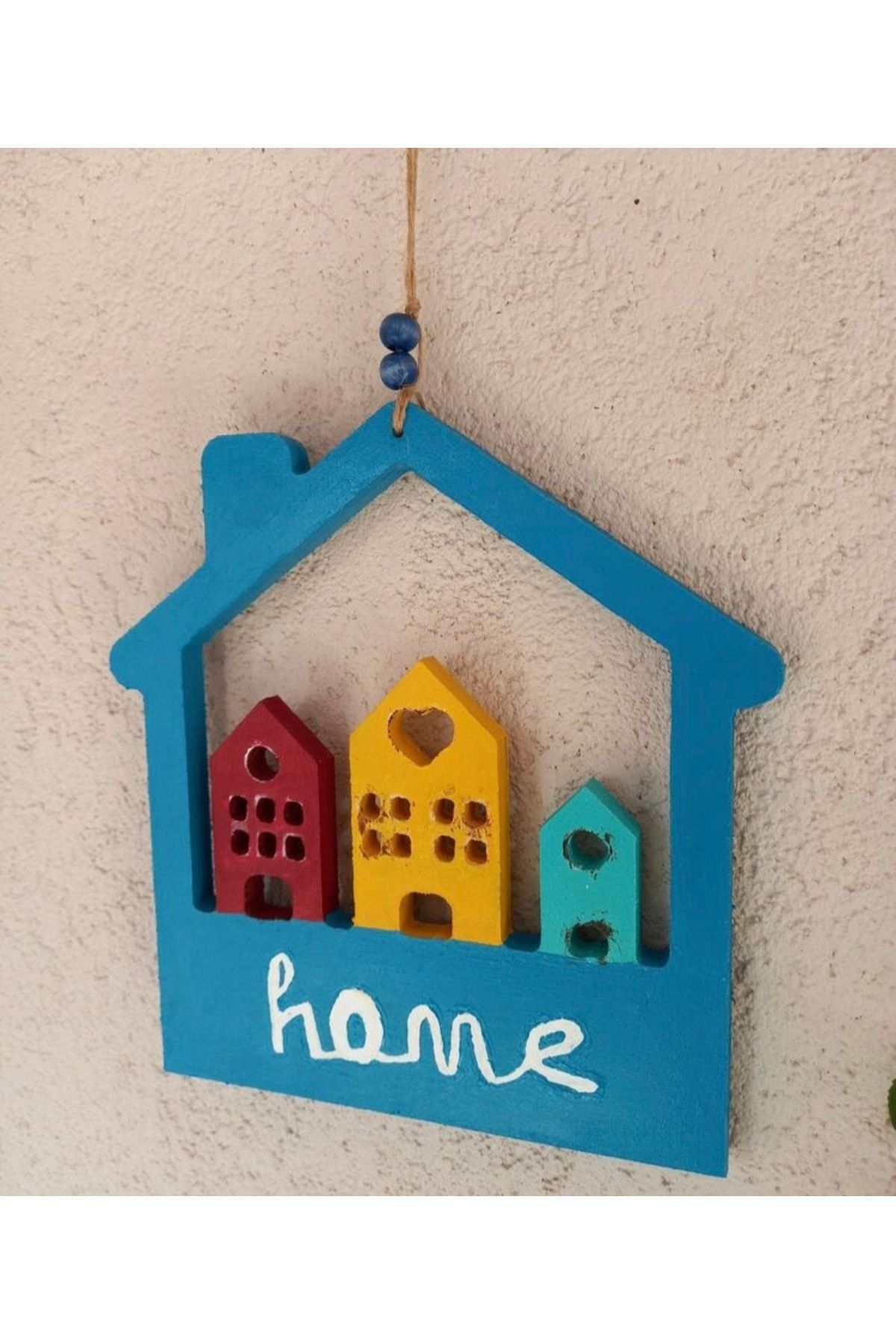 Tasarım Ev Model Home Yazılı Ahşap Pano Dekor