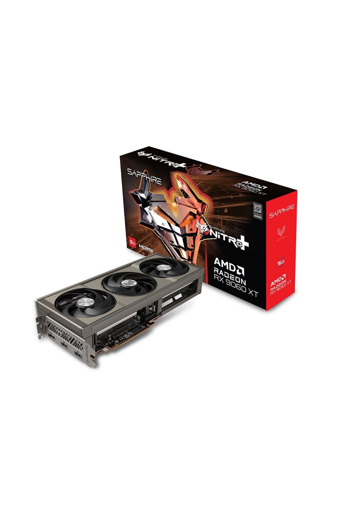 SAPPHIRE Radeon RX9060 XT NITRO+ 16GB GDDR6 128Bit FSR 4 AMD Ekran Kartı-11350-01-20G