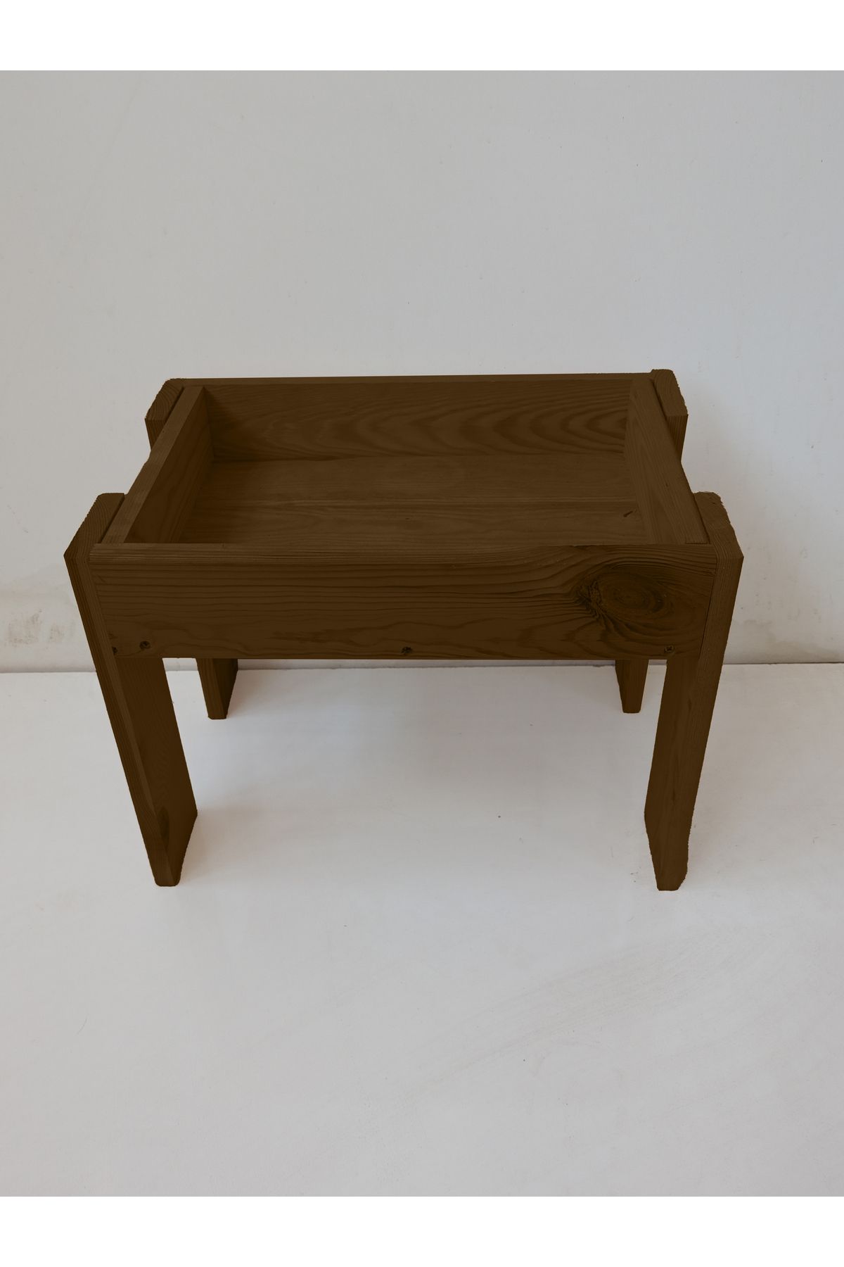 Wooden Factory Doğal Ahşap Çok Amaçlı Stand - Raf, Sehpa, Tepsi Masası