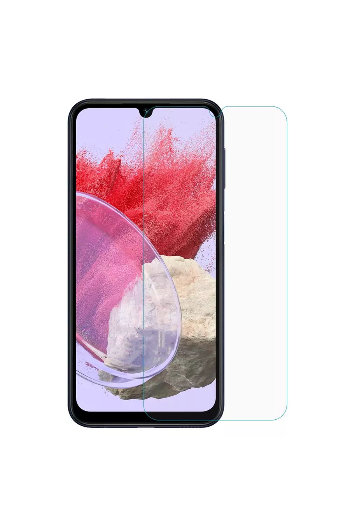 Nettech Samsung Galaxy M34 Uyumlu Kılıf Dostu Cam Ekran Koruyucu (Şeffaf)