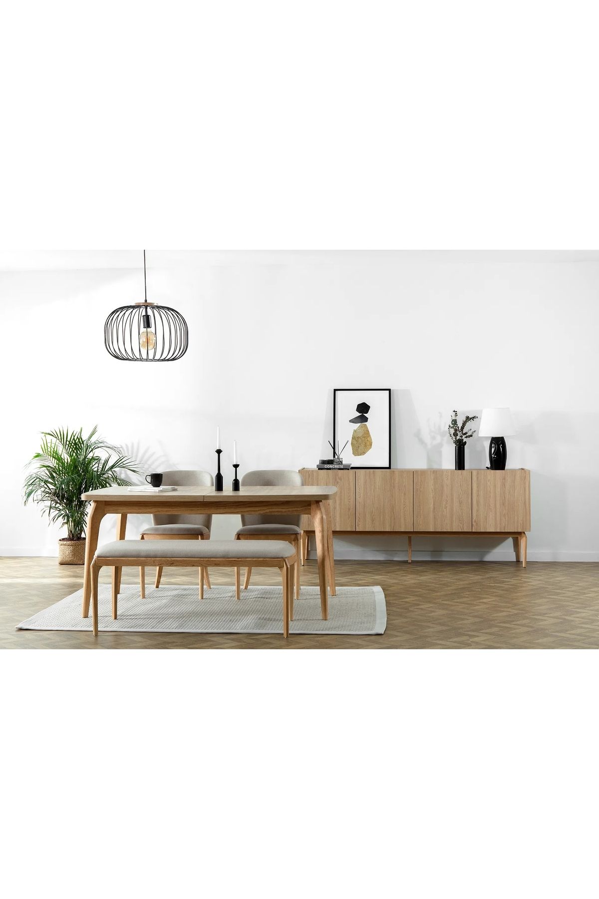 Vivense VALENS BENCH, 120 CM, KUMAŞ DEĞİŞİMLİ