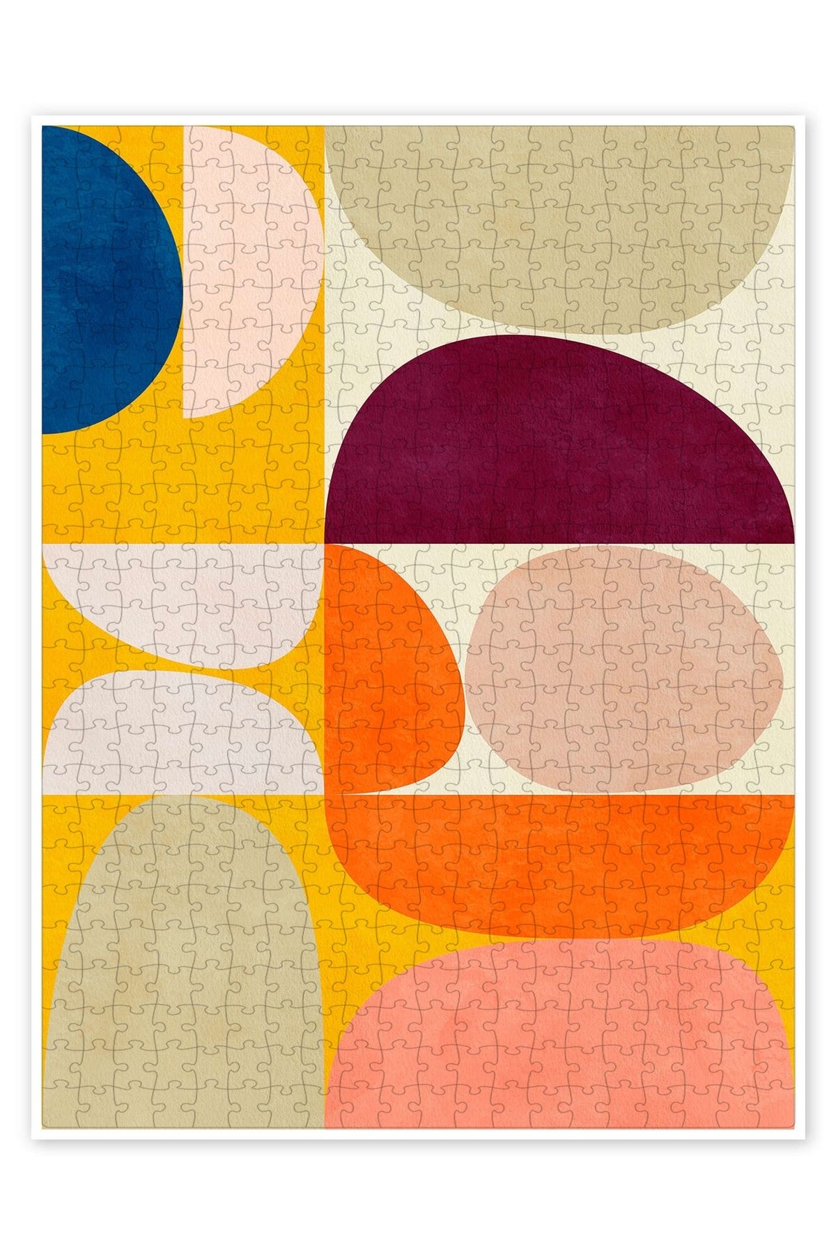 Jeronkarji Vivid Bauhaus II 500 Parça Puzzle Yapboz Bohem Soyut Sanat Temalı