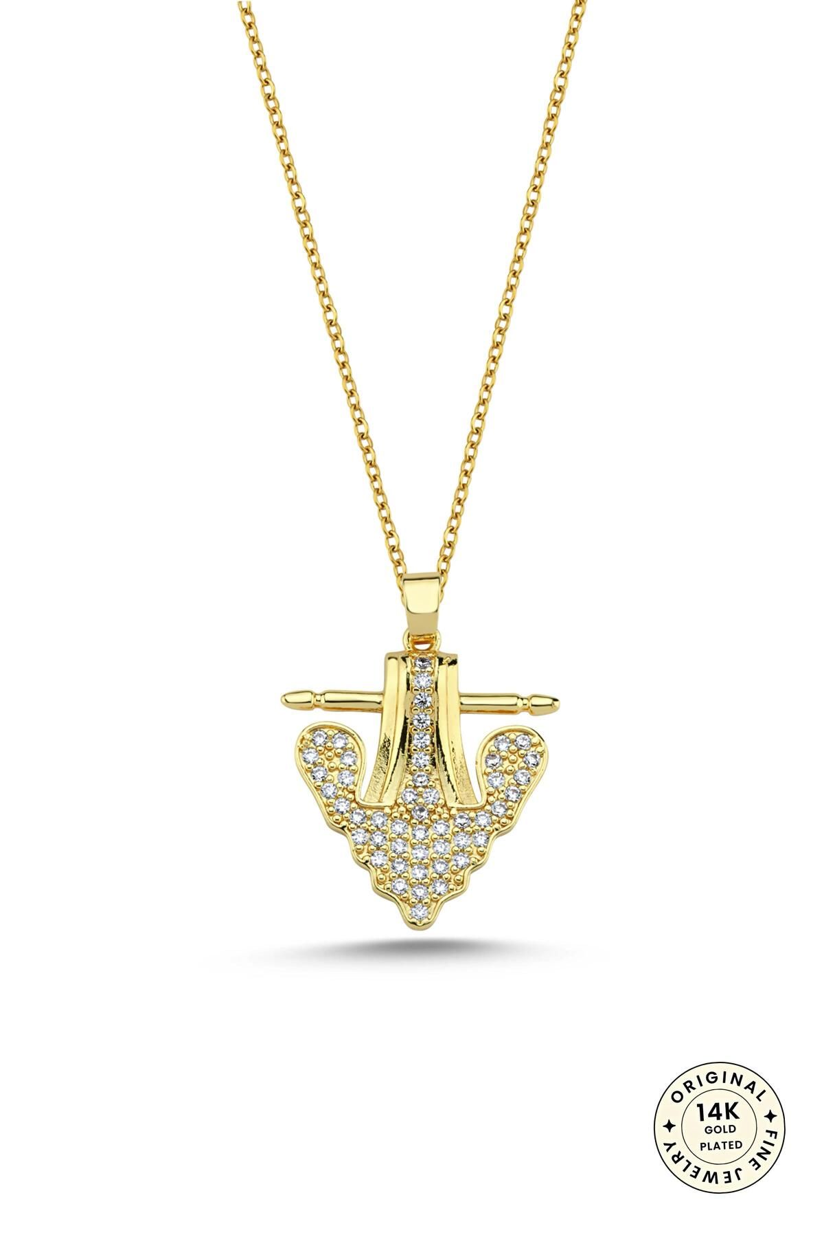 cacharel classic 14K Altın Kaplama Çelik Kolye