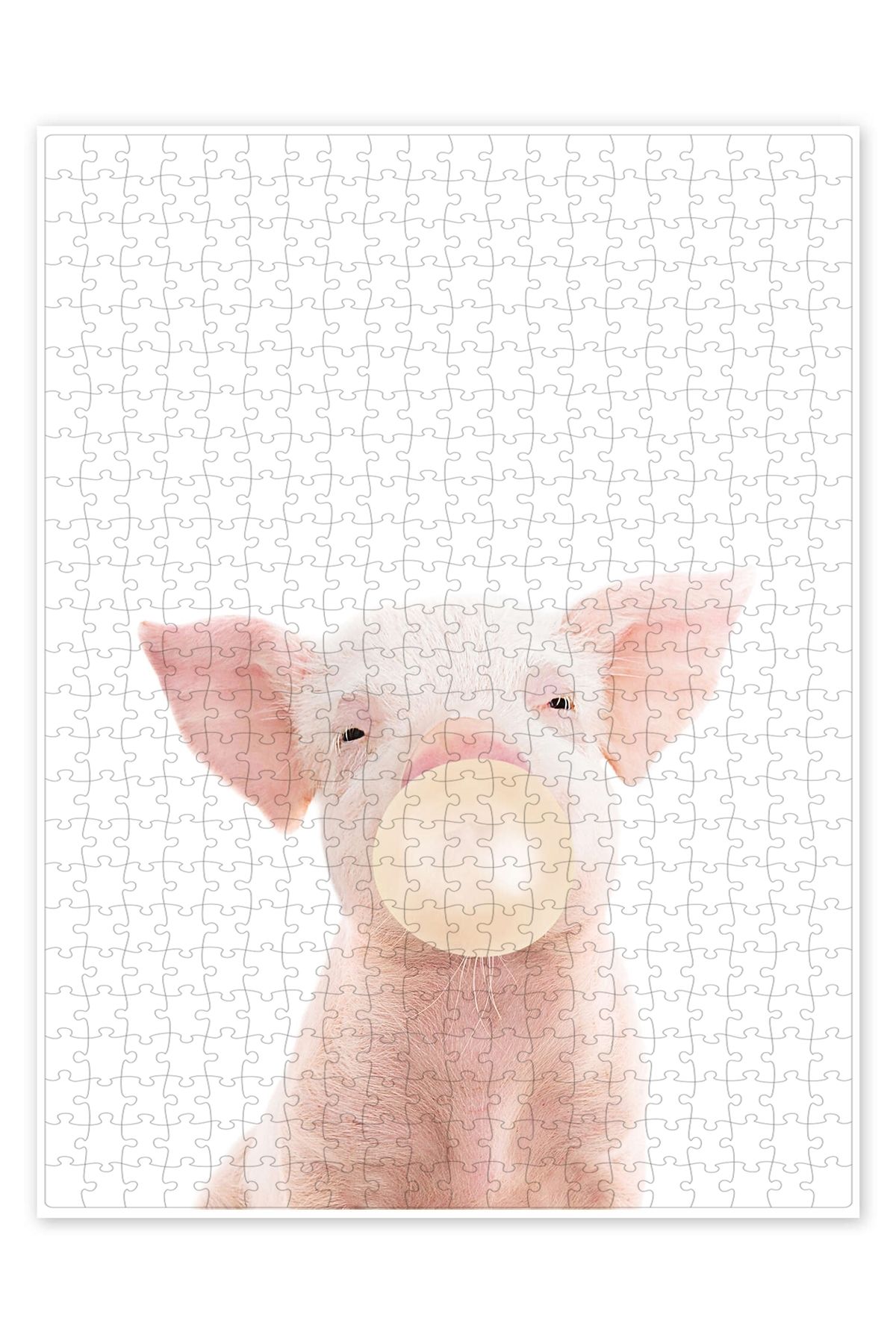 Jeronkarji Domuz ve Sakız 500 Parça Puzzle Yapboz Kedi Köpek Temalı Doğa ve Orman Hayvanları