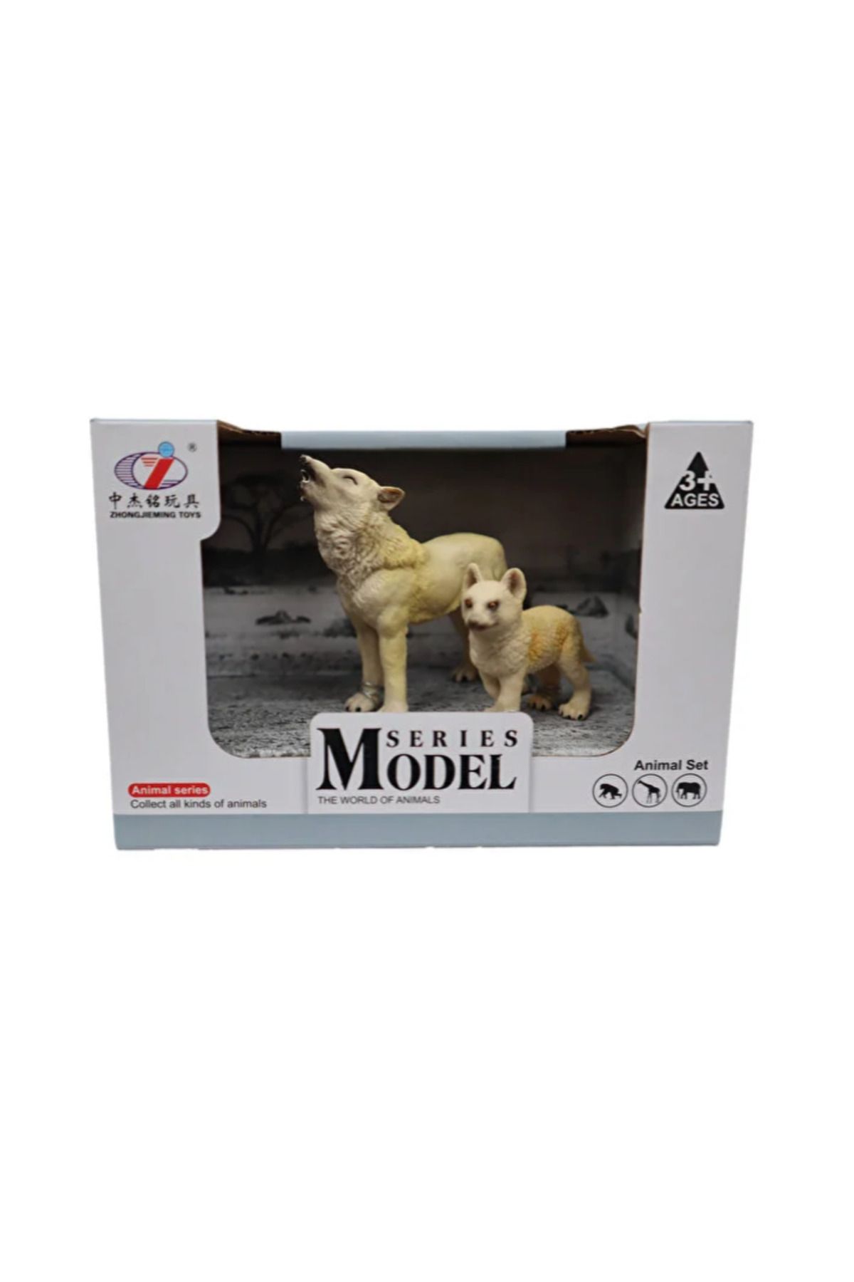 swilex Kutulu Model Uluyan Kurt ve Yavrusu