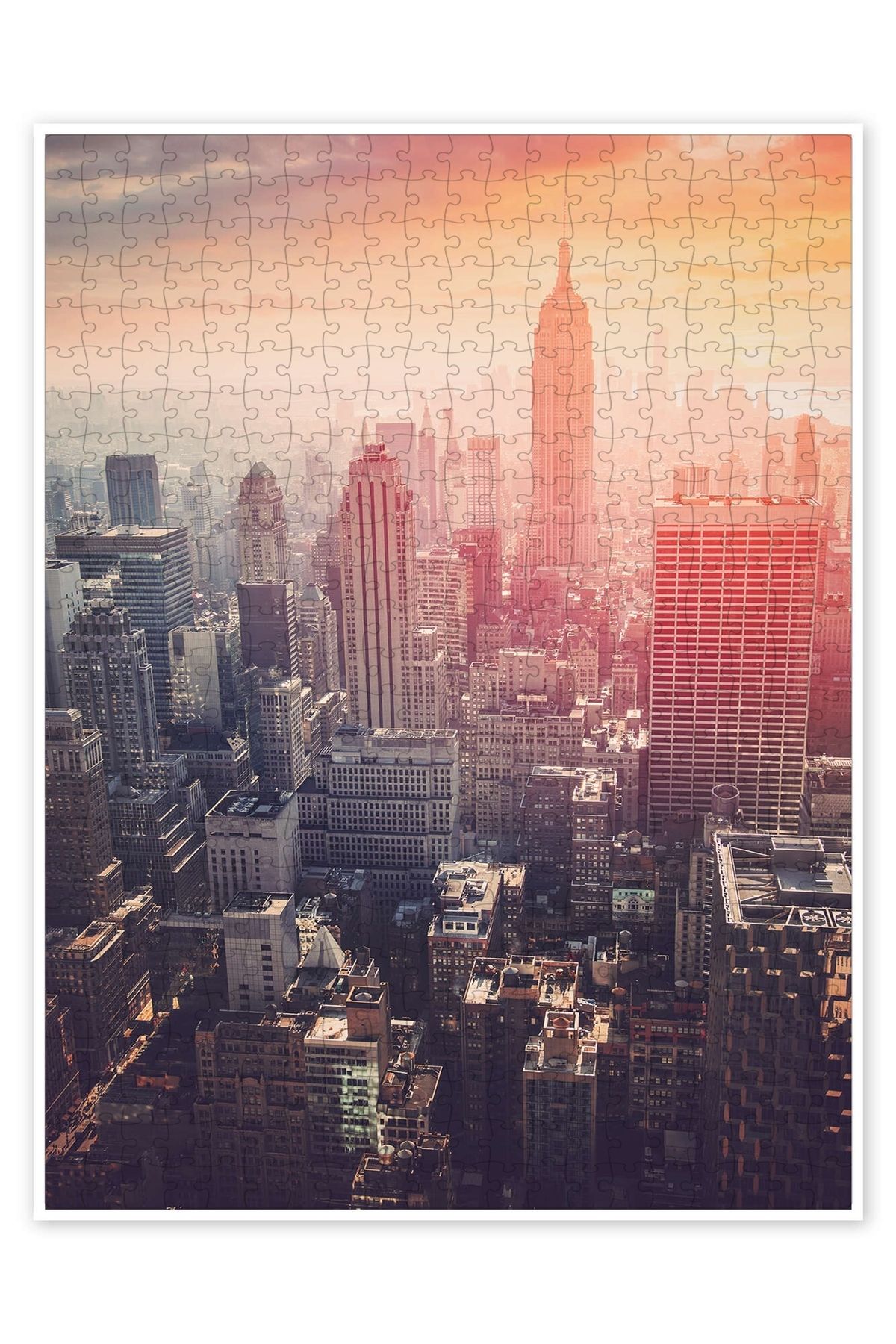 Jeronkarji Empire State Binası 500 Parça Puzzle Yapboz Şehir Manzara Temalı Hobilik