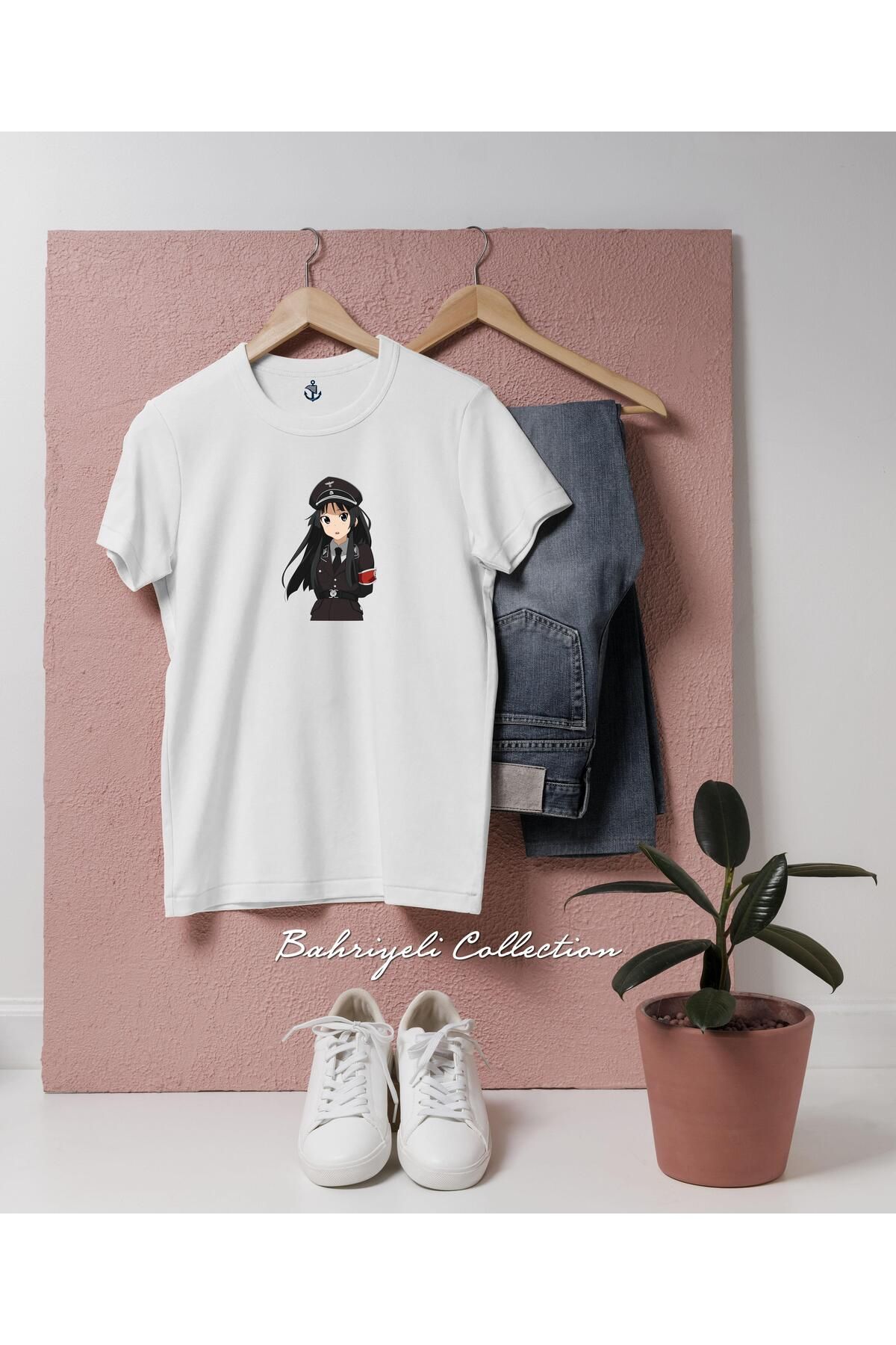 bahriyeli.jpeg Oversize Nazism Anime Nazi Tasarımlı Unisex T-Shirt