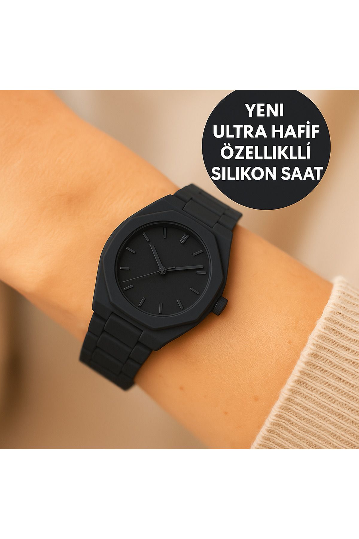pullmarkt Ultra Hafif - Silikon Malzeme Mat Renkler Unisex Kol Saati