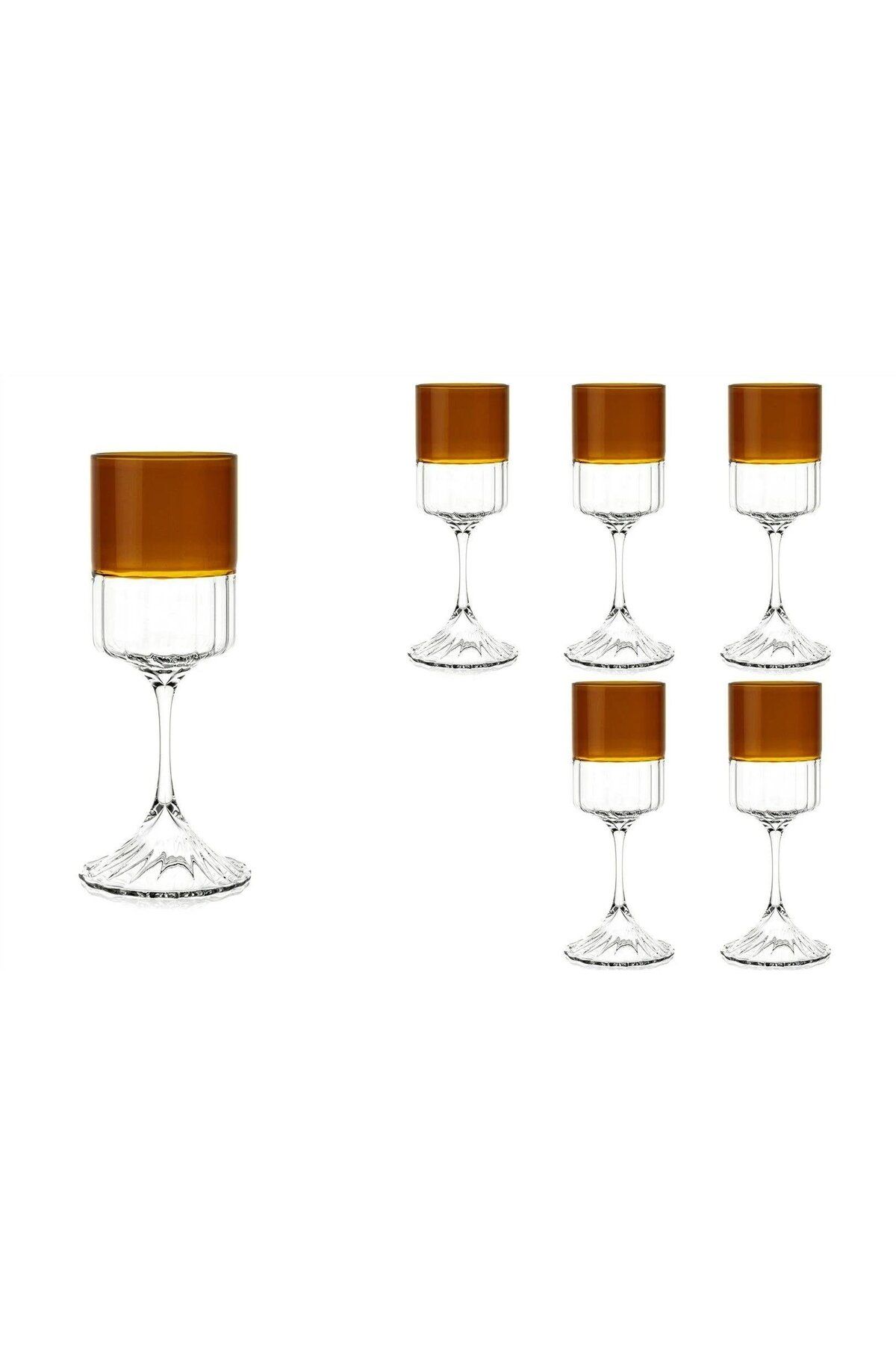 MIKASA Moor Amber 6'lı Beyaz Şarap Kadehi 330ml