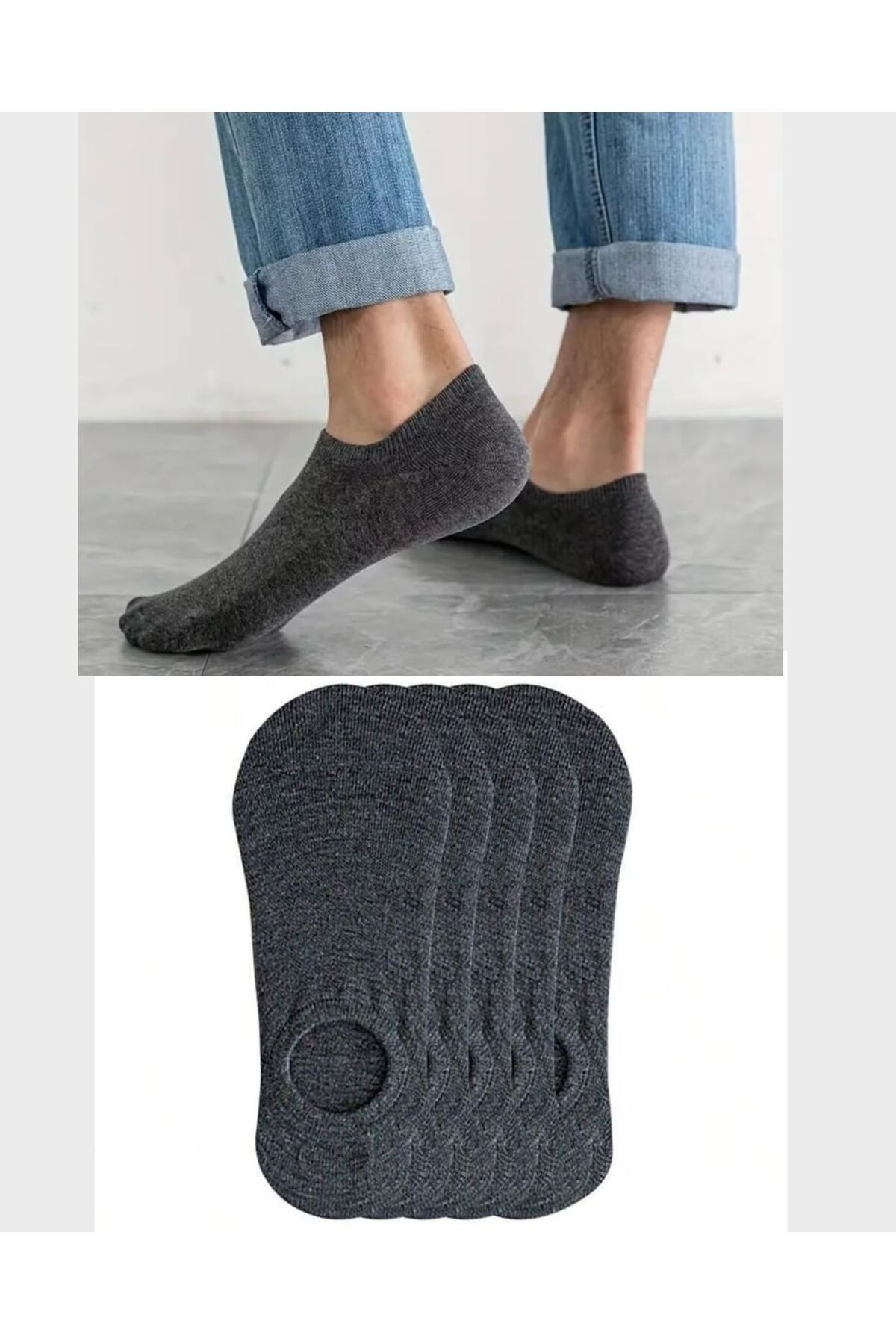 BGK 5 Çift Unisex Basic Babet Çorap