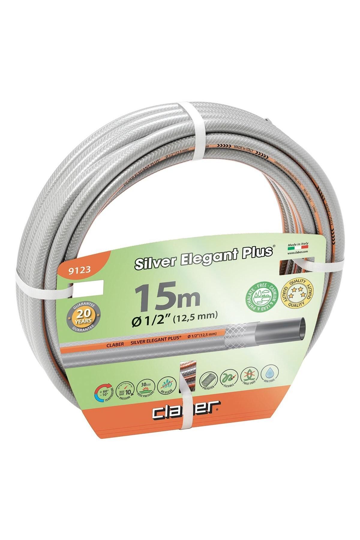 CLABER 9123 Silver Elegant 1/2" 15 mt Bahçe Hortumu