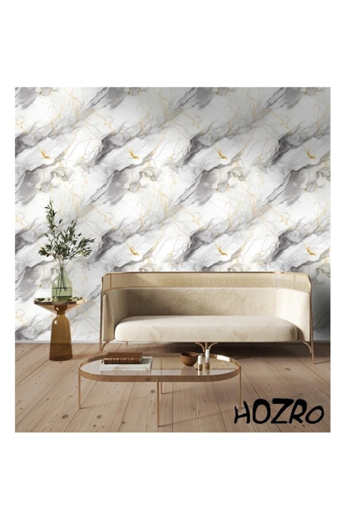 HOZRO-Set 20 x Placi imitatie Marmura autoadezive HOZRO, Model premium 3