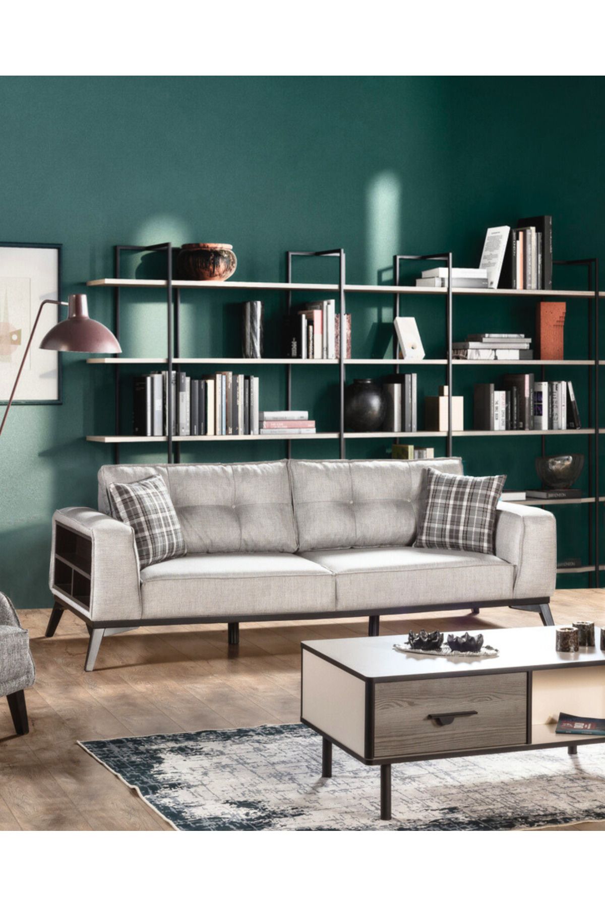 Velura Home & Living Vanessa Üçlü Koltuk & Kanepe (3'lü) - Gri