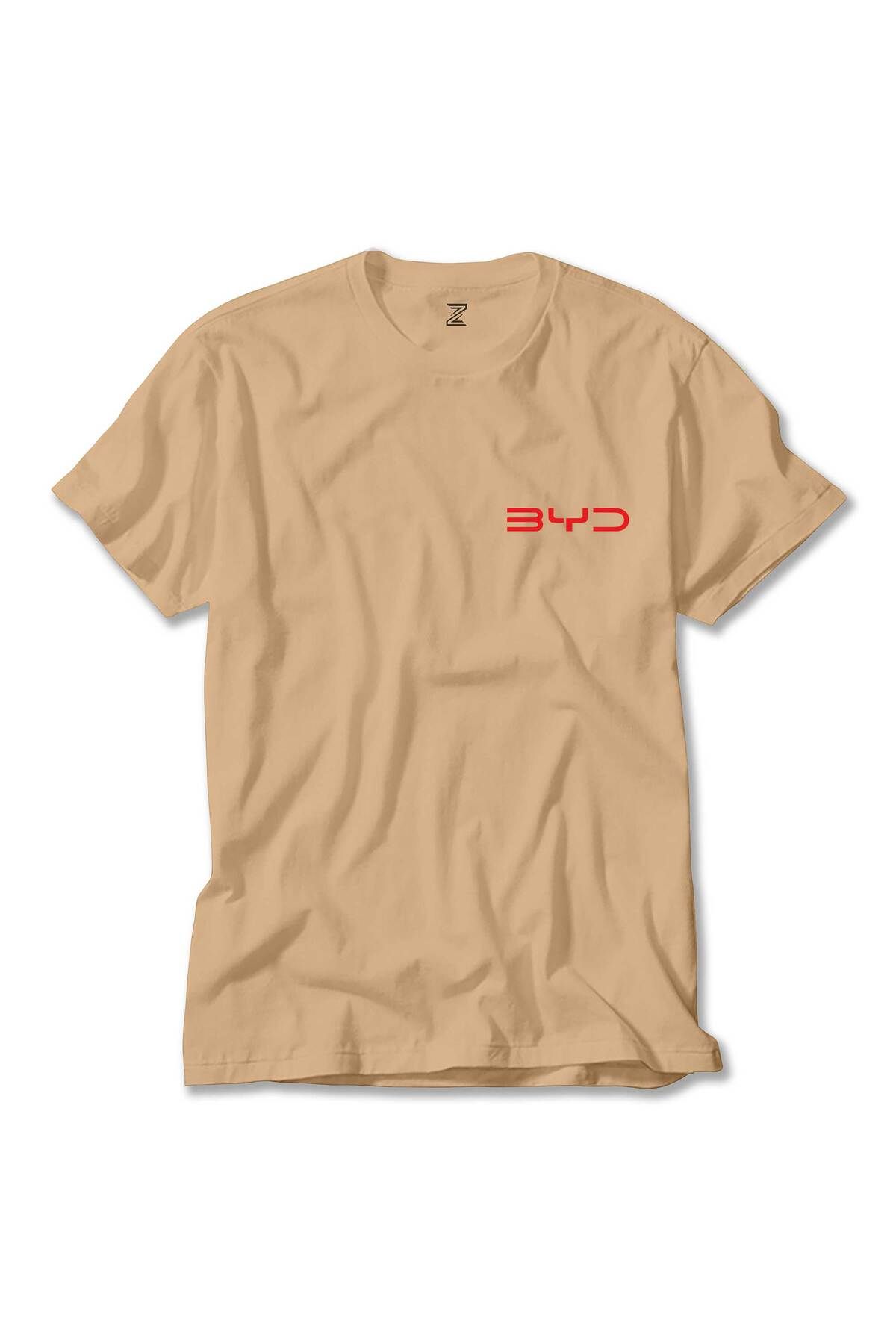 Z zepplin BYD Logo Text Red Krem Tişört