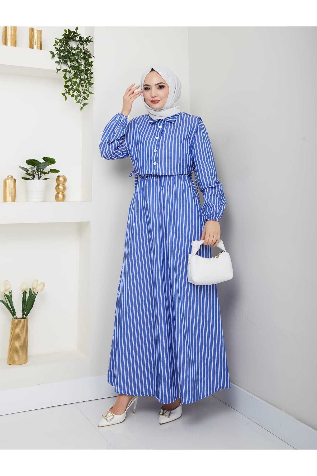 Moda Krash ÇİZGİLLİ GÖMLEKLİ TAKIM ELBİSE