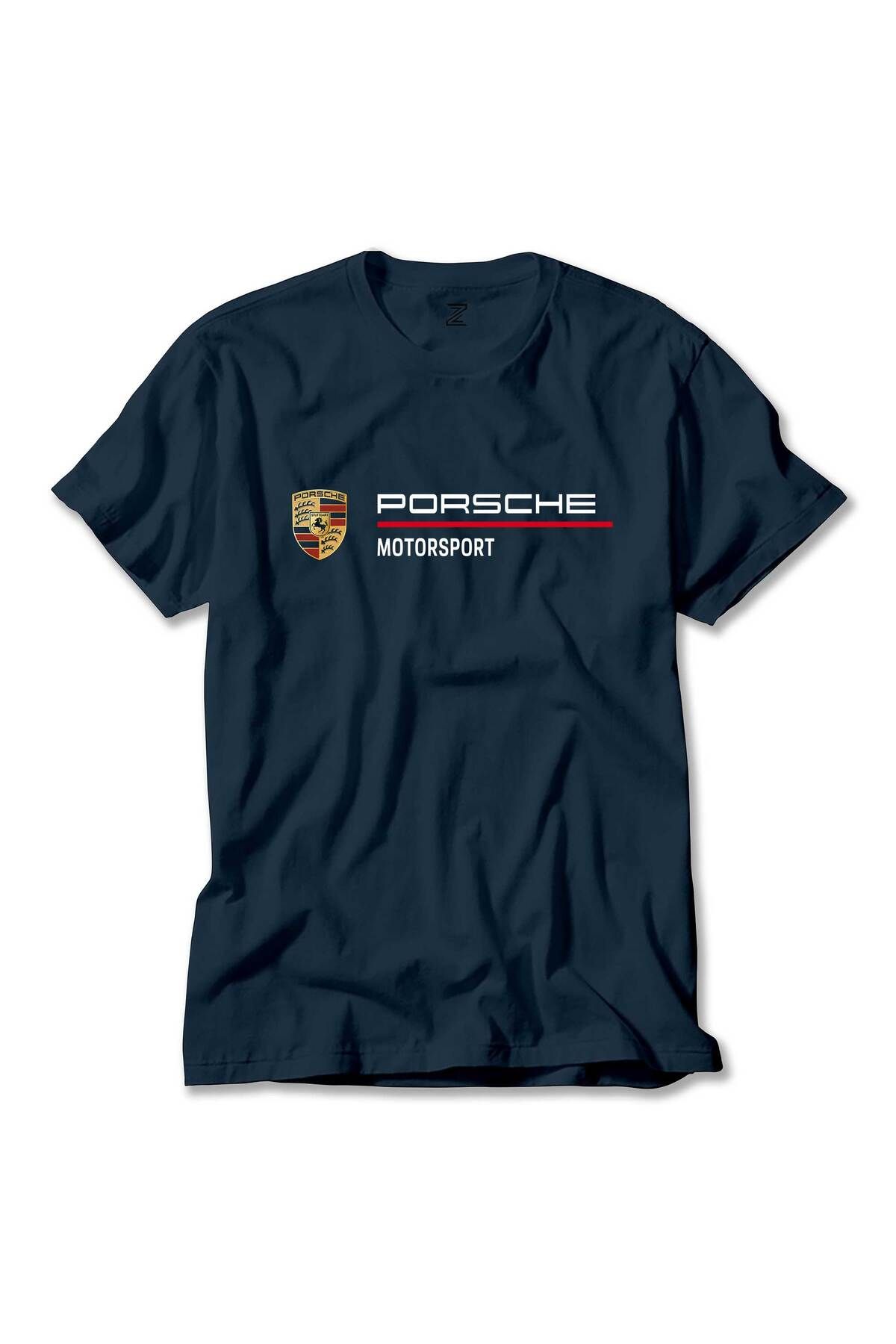 Z zepplin Porshe Logo Motorsport Lacivert Tişört