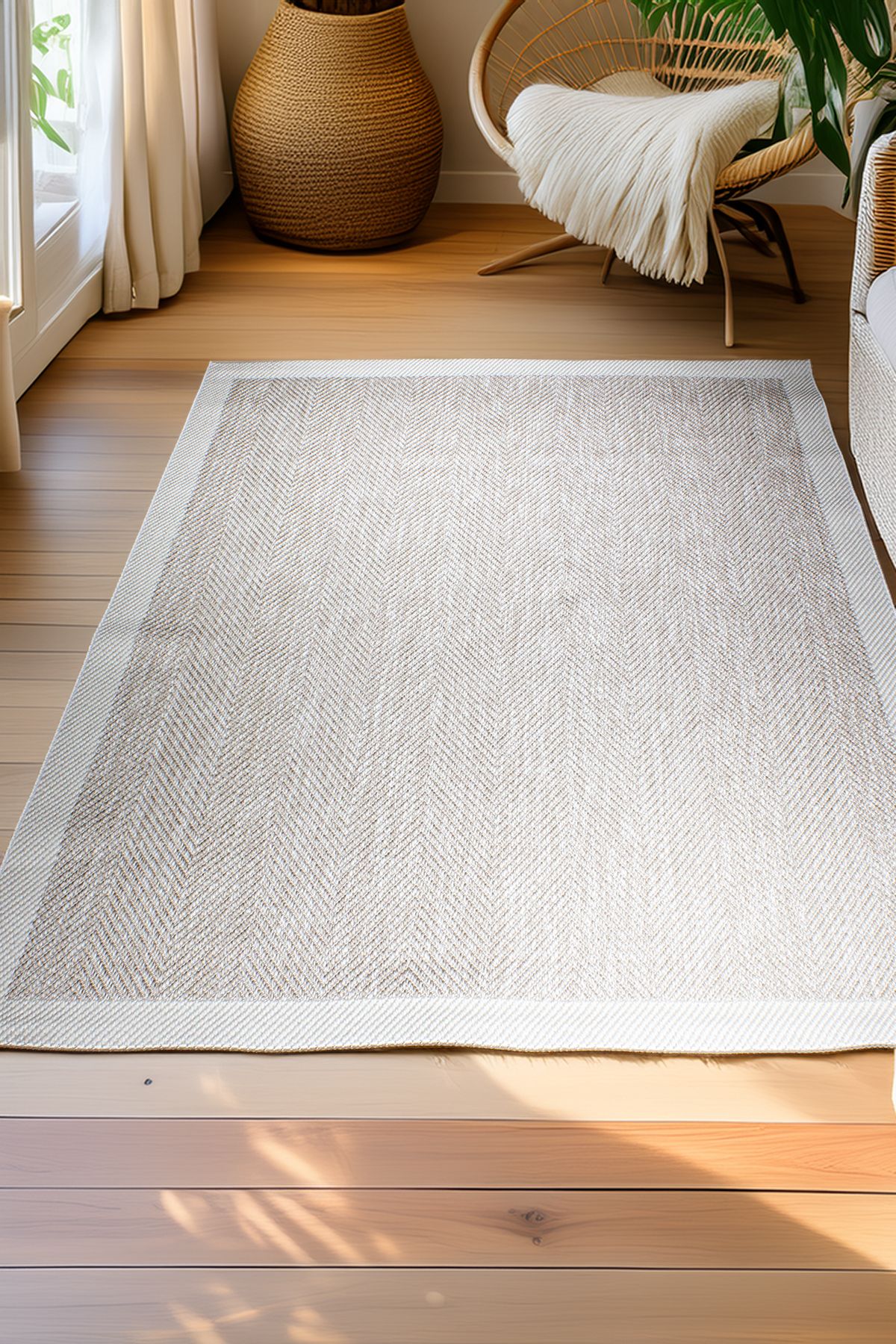 akbel halı & yatak exclusive home design Siesta 1503 Bej Jüt Sisal Modern Hasır Halı