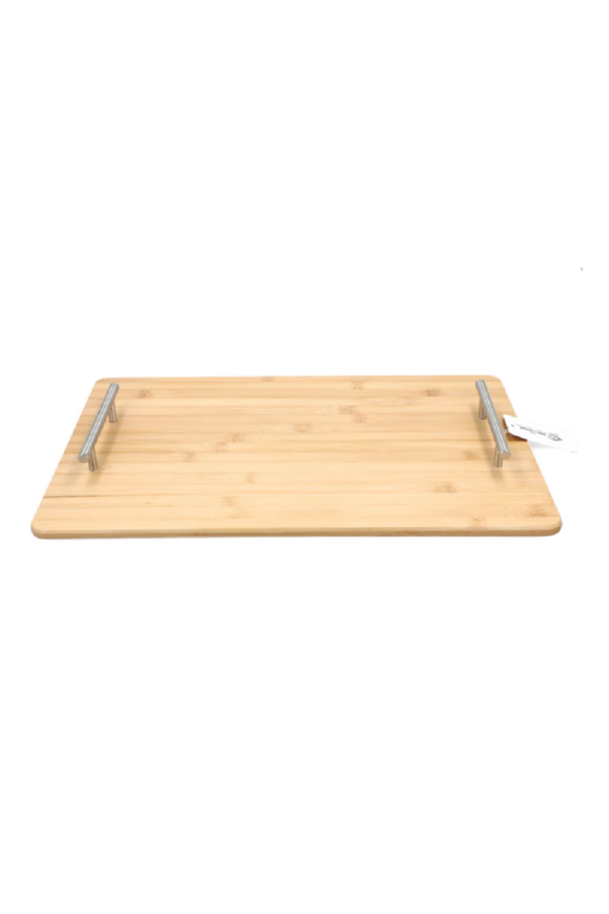 Bien Servi-Rectangular Bamboo Serving Tray with Handle Natural 3