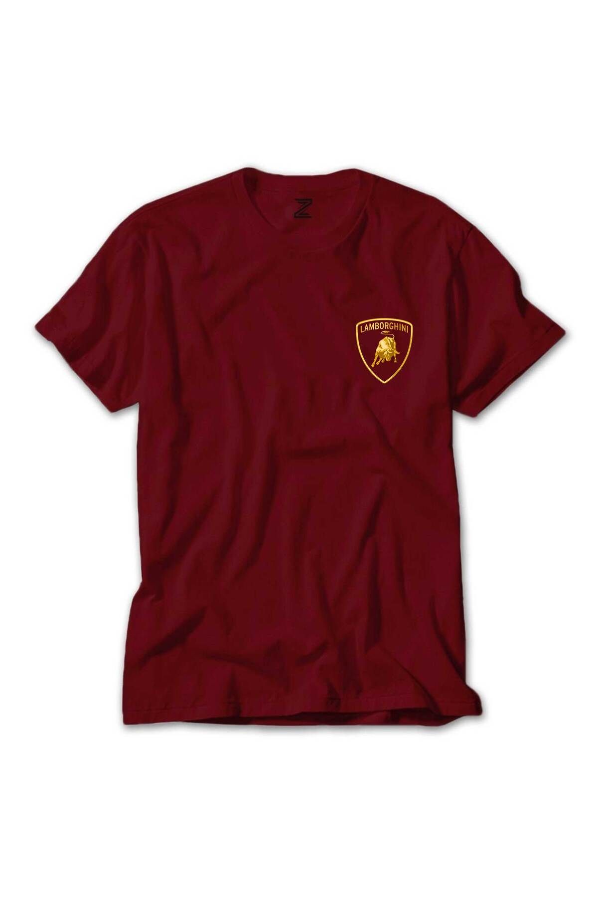 Z zepplin Lamborghni Gold Logo Kırmızı Tişört