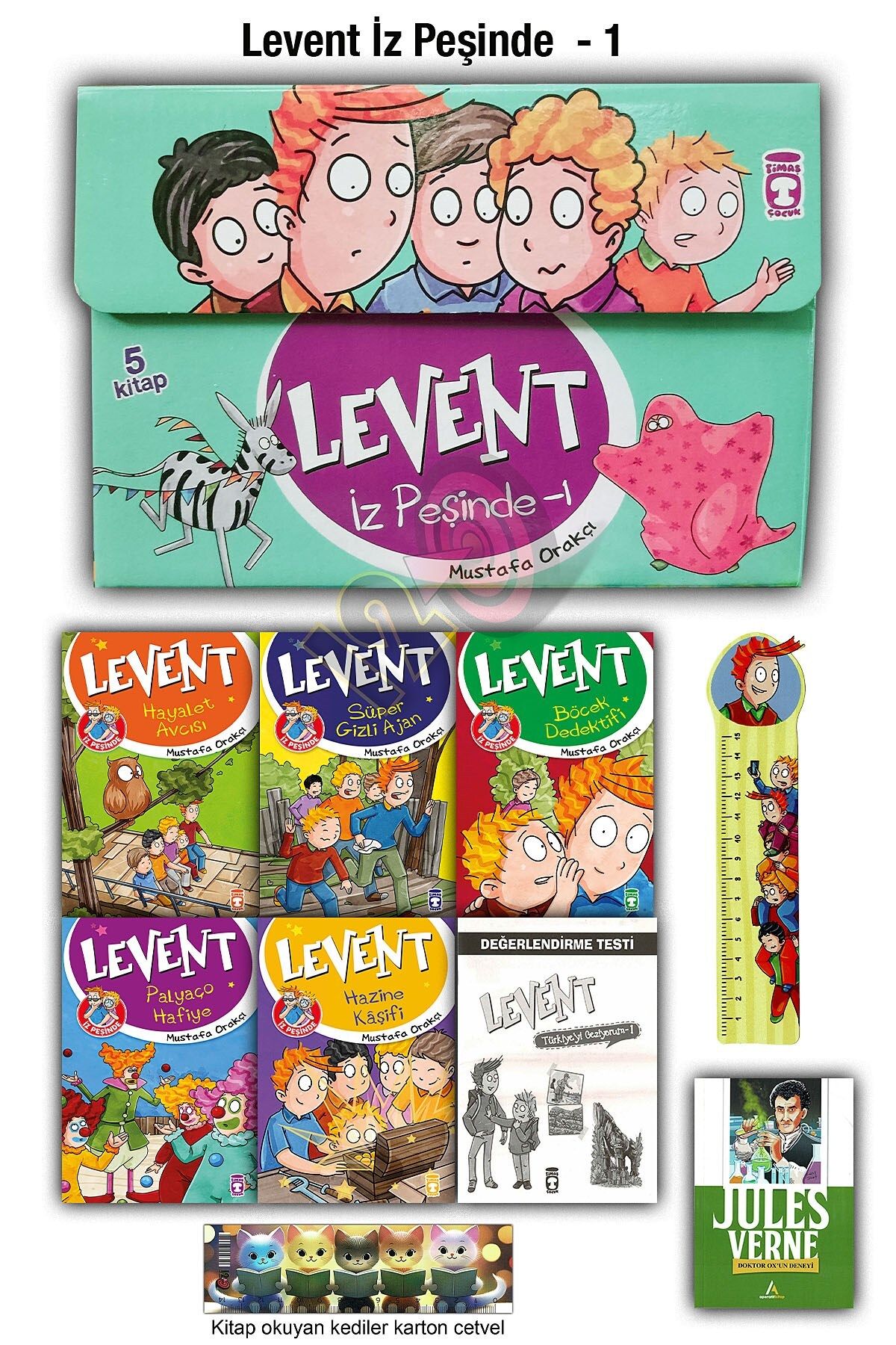 Timaş Çocuk Levent İz Peşinde Hikaye Seti 1 (5 Kitap) (9 yaş ve üzeri)