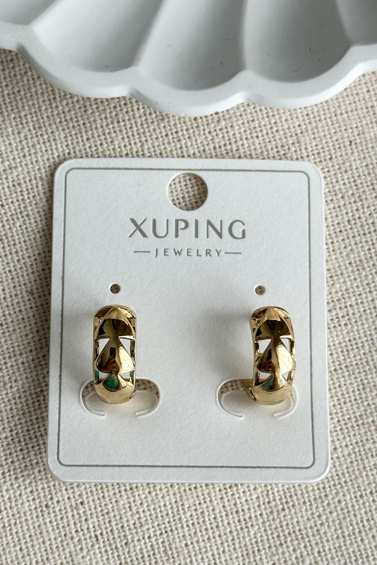 Modacaprea Xuping 14K Mini Halka Kadın Küpe – Kararmaz | Kadın Takı Xuping Küpe
