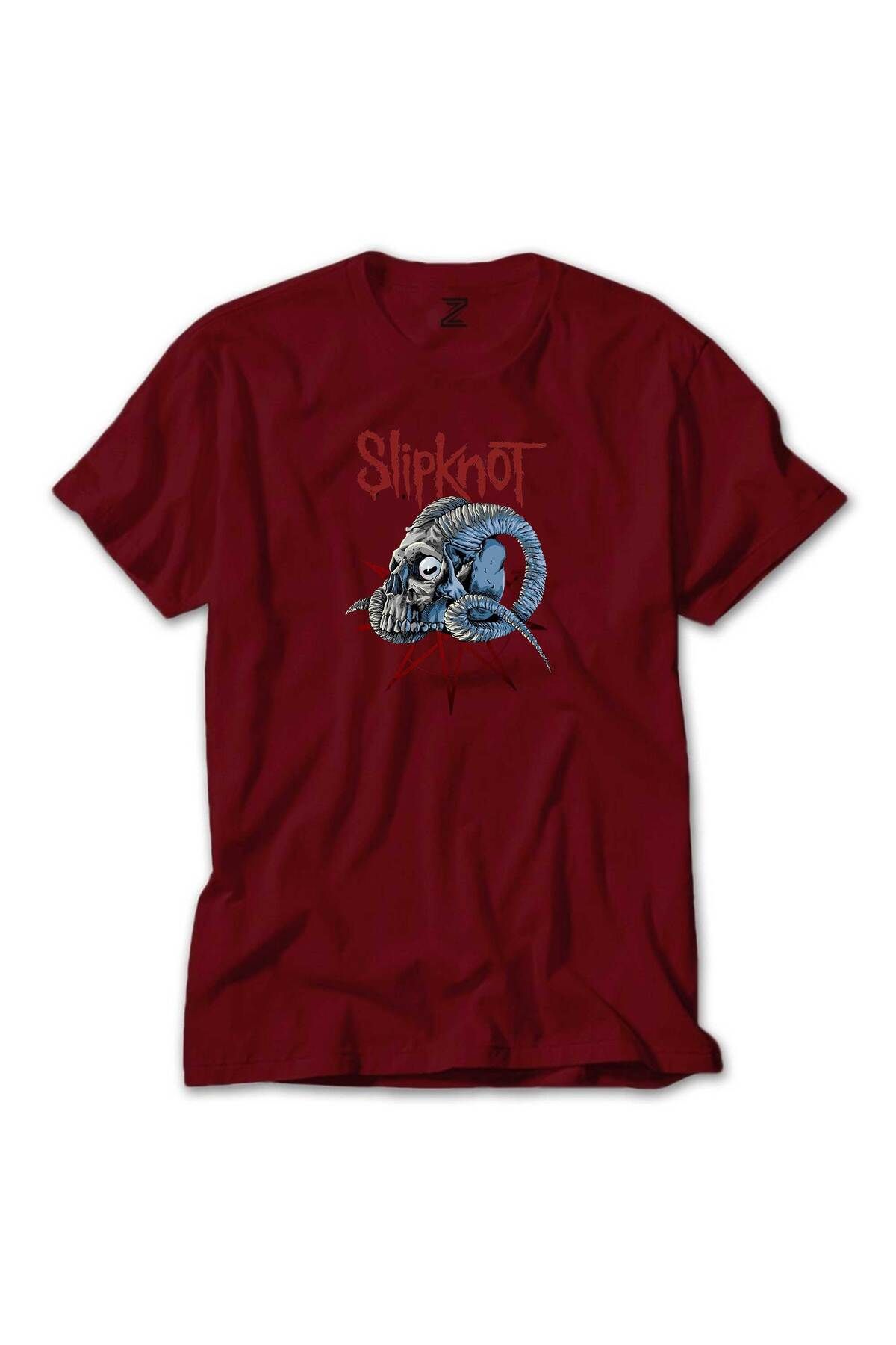 Z zepplin Slipknot Ram Head Kırmızı Tişört