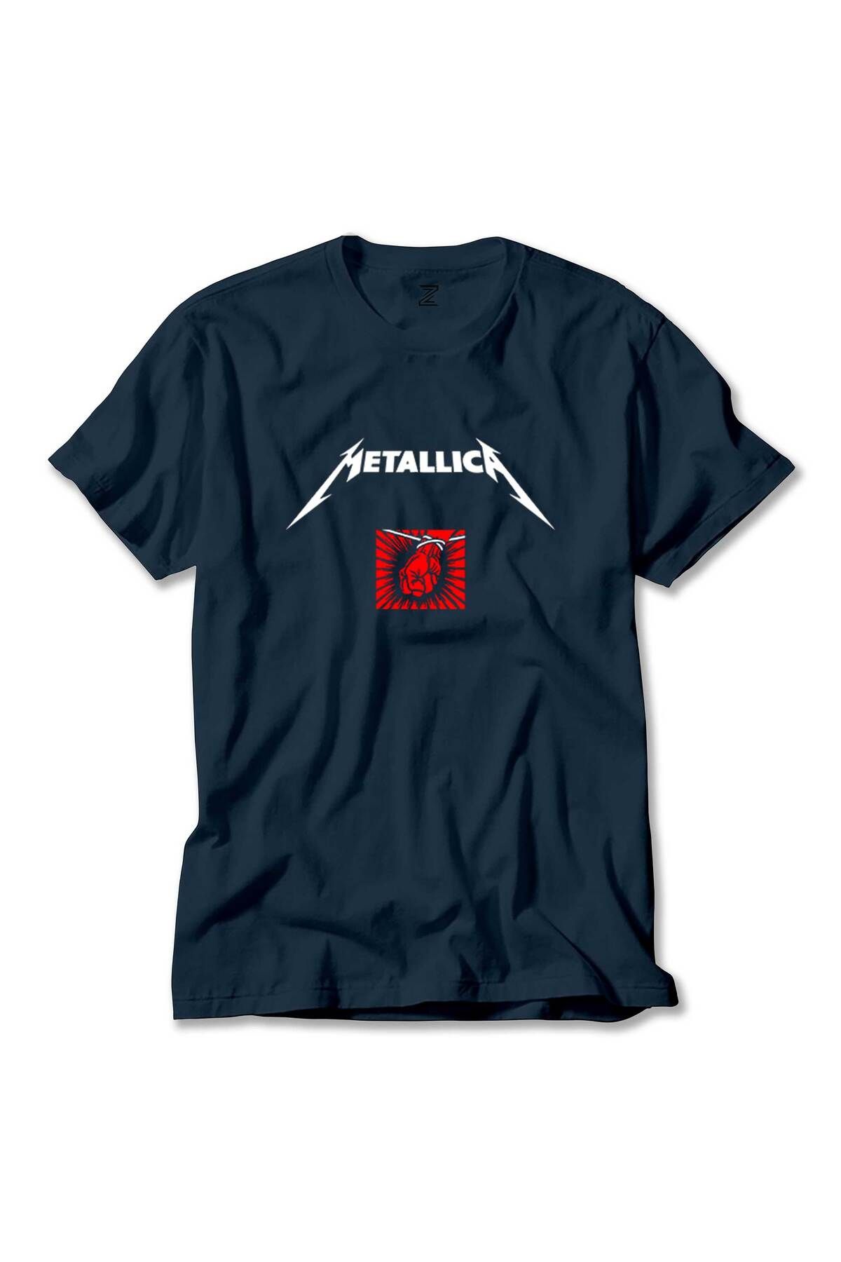 Z zepplin Metallica St. Anger Lacivert Tişört