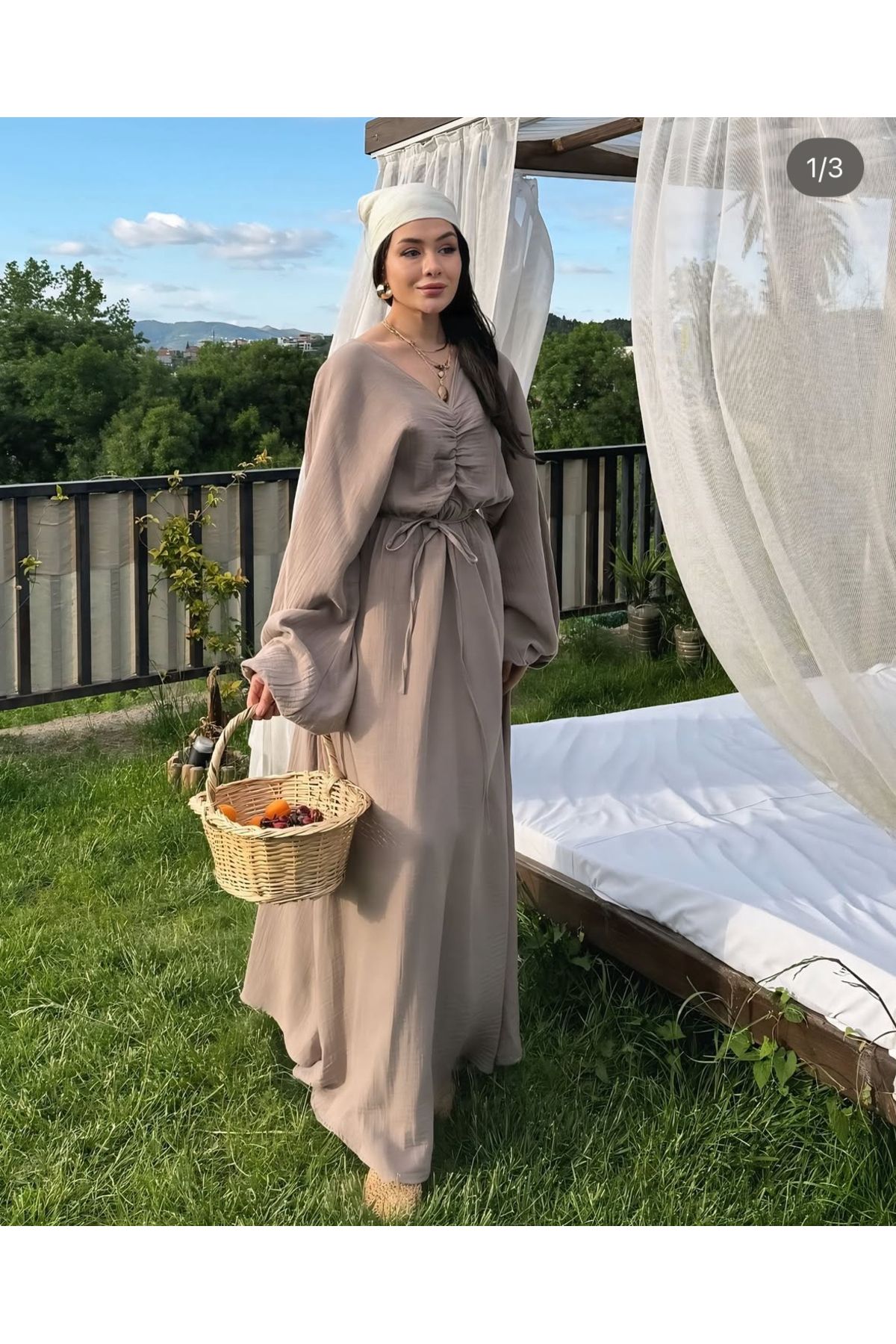 Bd MÜSLİN KUMAŞ ELBİSE
