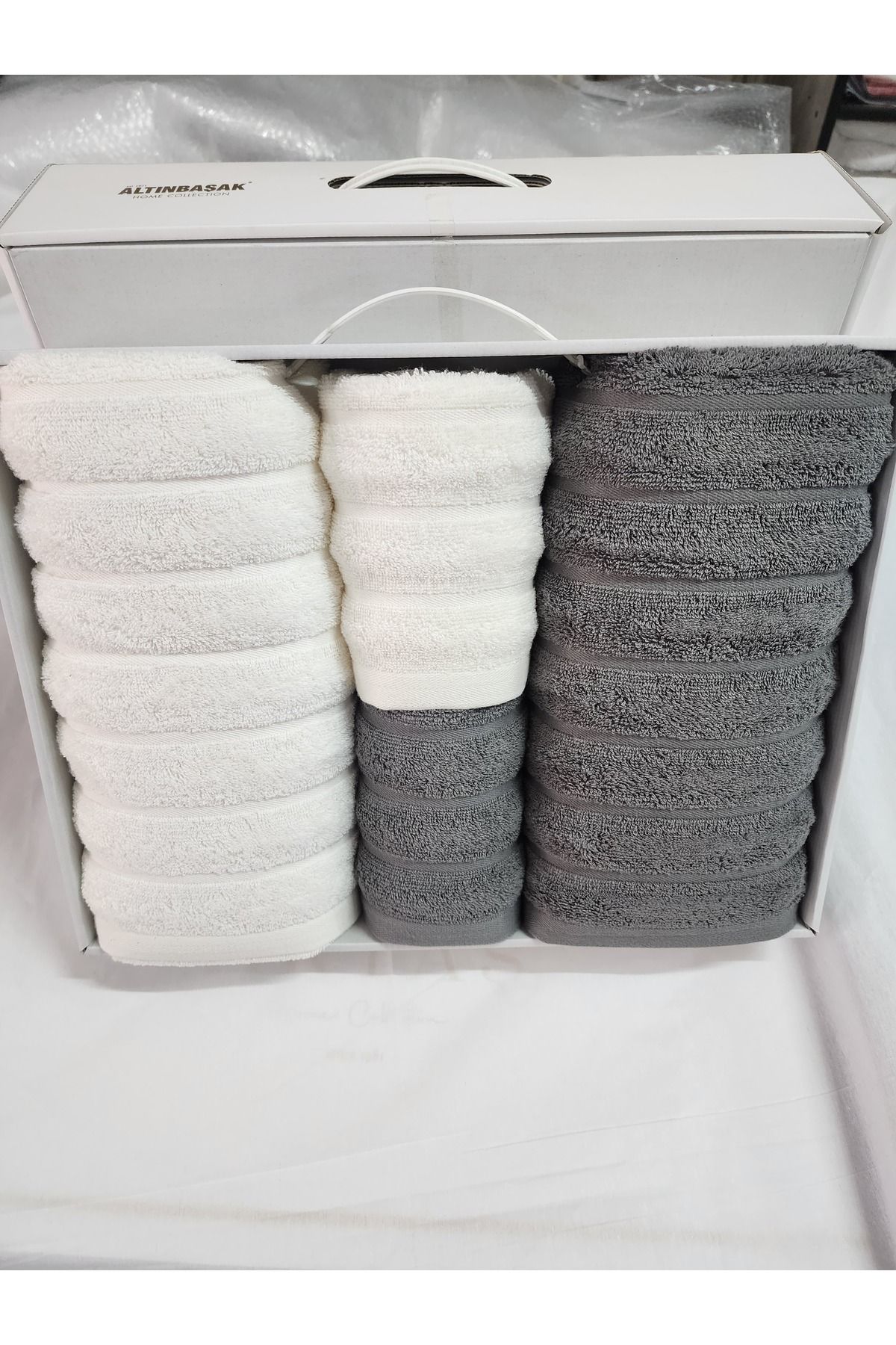 Altınbaşak 4'lü Banyo Havlu Seti Hamam Takımı 100% Pamuk Yumuşak ve Dayanıklı