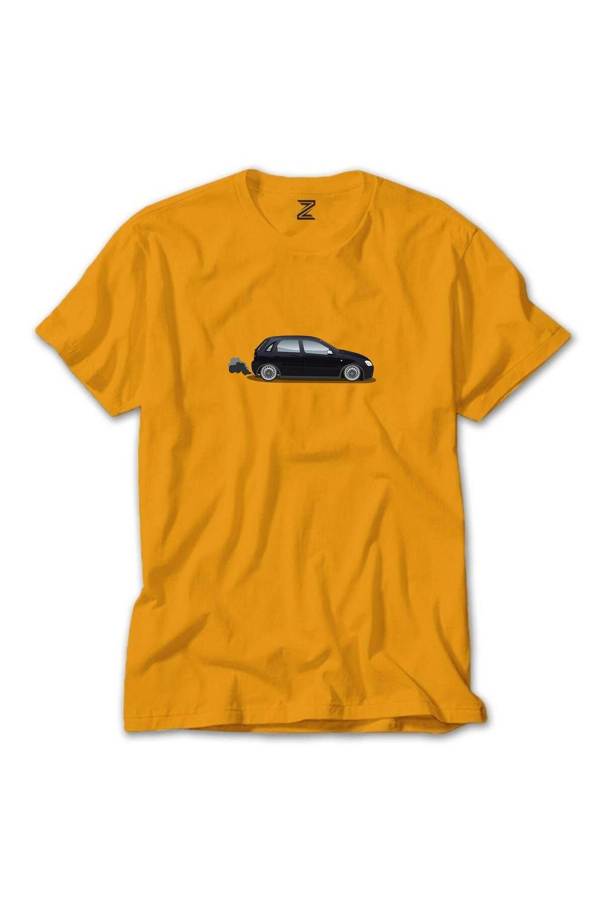 Z zepplin Opel Corsa Sarı Tişört