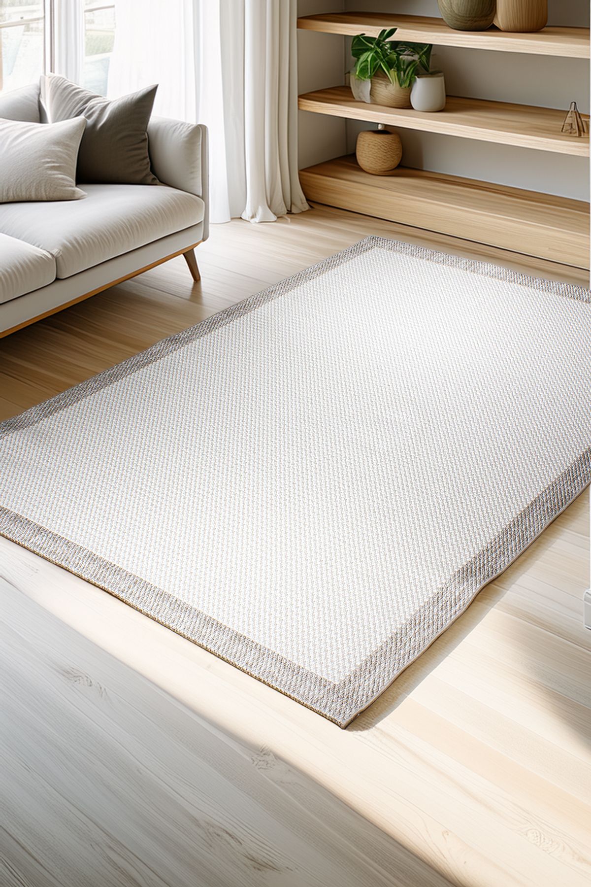 akbel halı & yatak exclusive home design Siesta 1502 Krem Jüt Sisal Modern Hasır Halı
