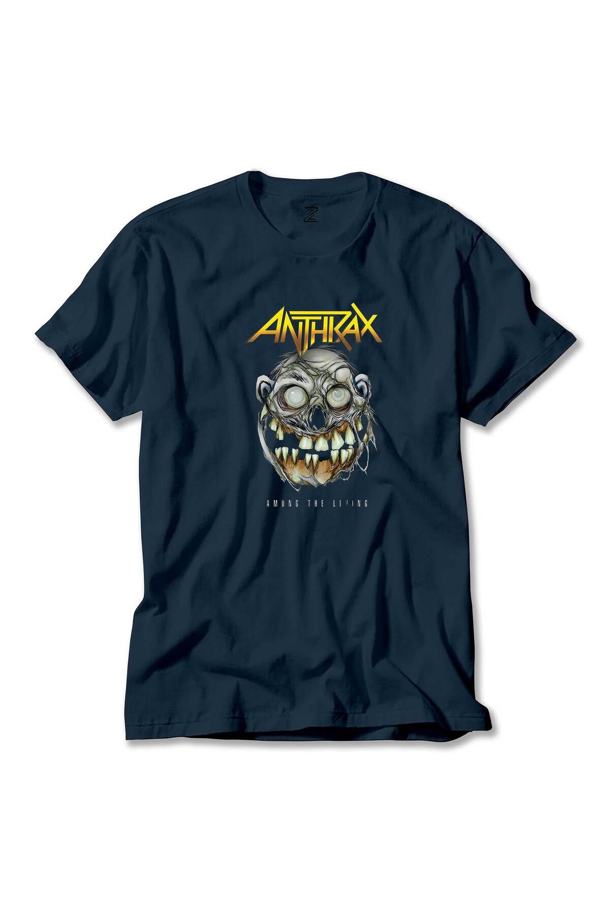 Z zepplin Anthrax Amung The Living Lacivert Tişört