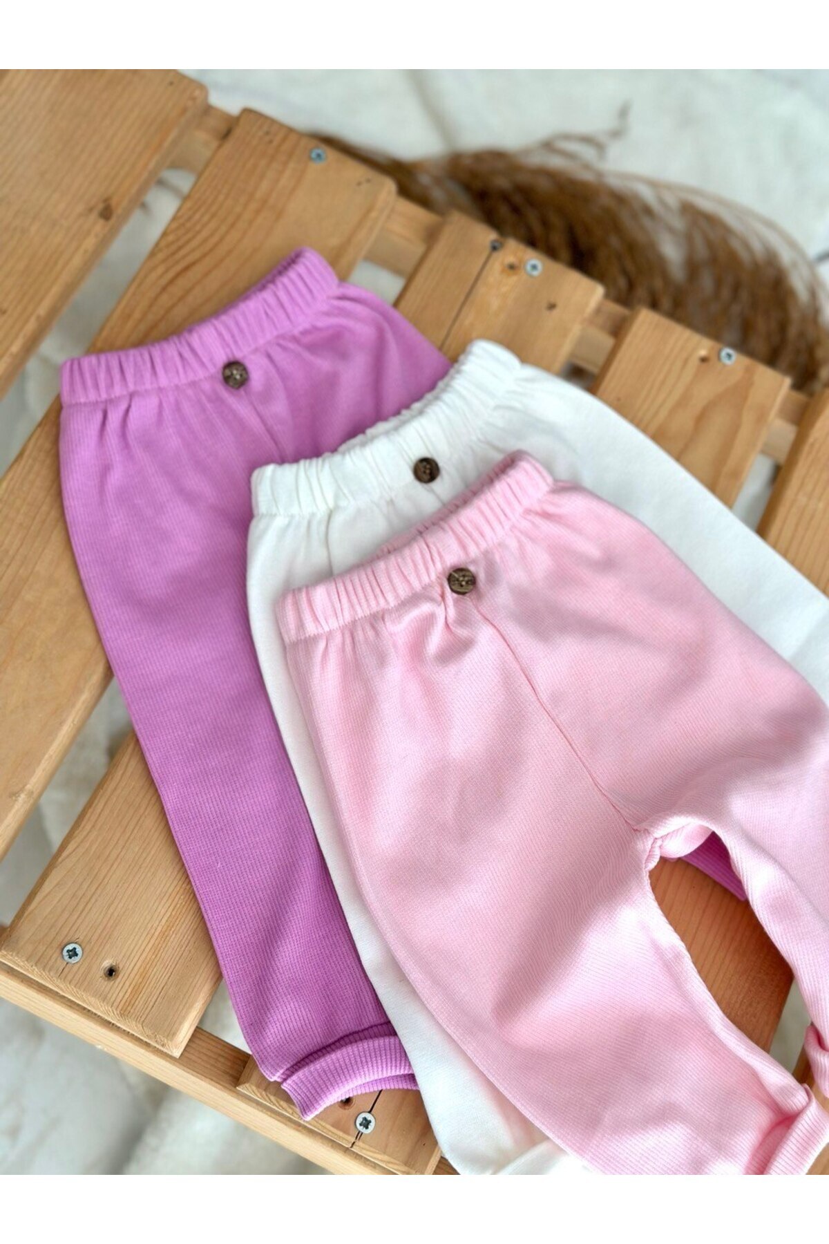 Zuff Baby KIZ BEBEK VE ÇOCUK 3'LÜ FİTİLLİ TAYT TEK ALT PANTOLON KAŞKORSE 0-2 YAŞ 01245100 fotoğrafı 3 (önizleme)