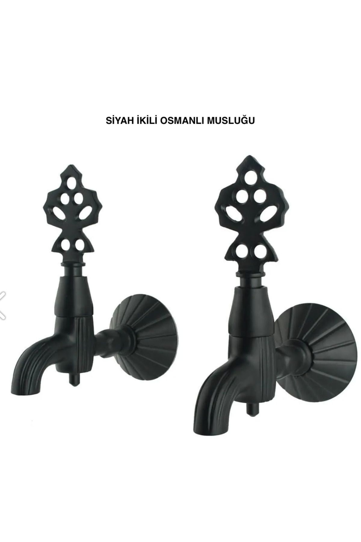 LPD İkili Lux Siyah Osmanlı Musluğu