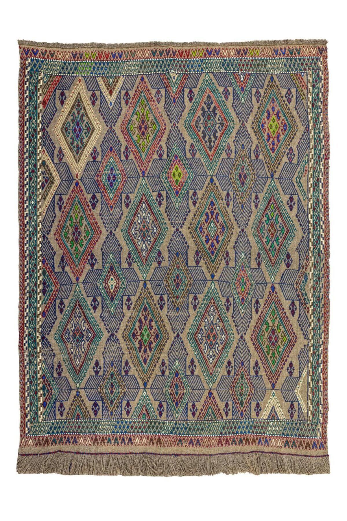Soho Antiq Diaz Dekoratif El Dokuma Kilim 127x159 cm