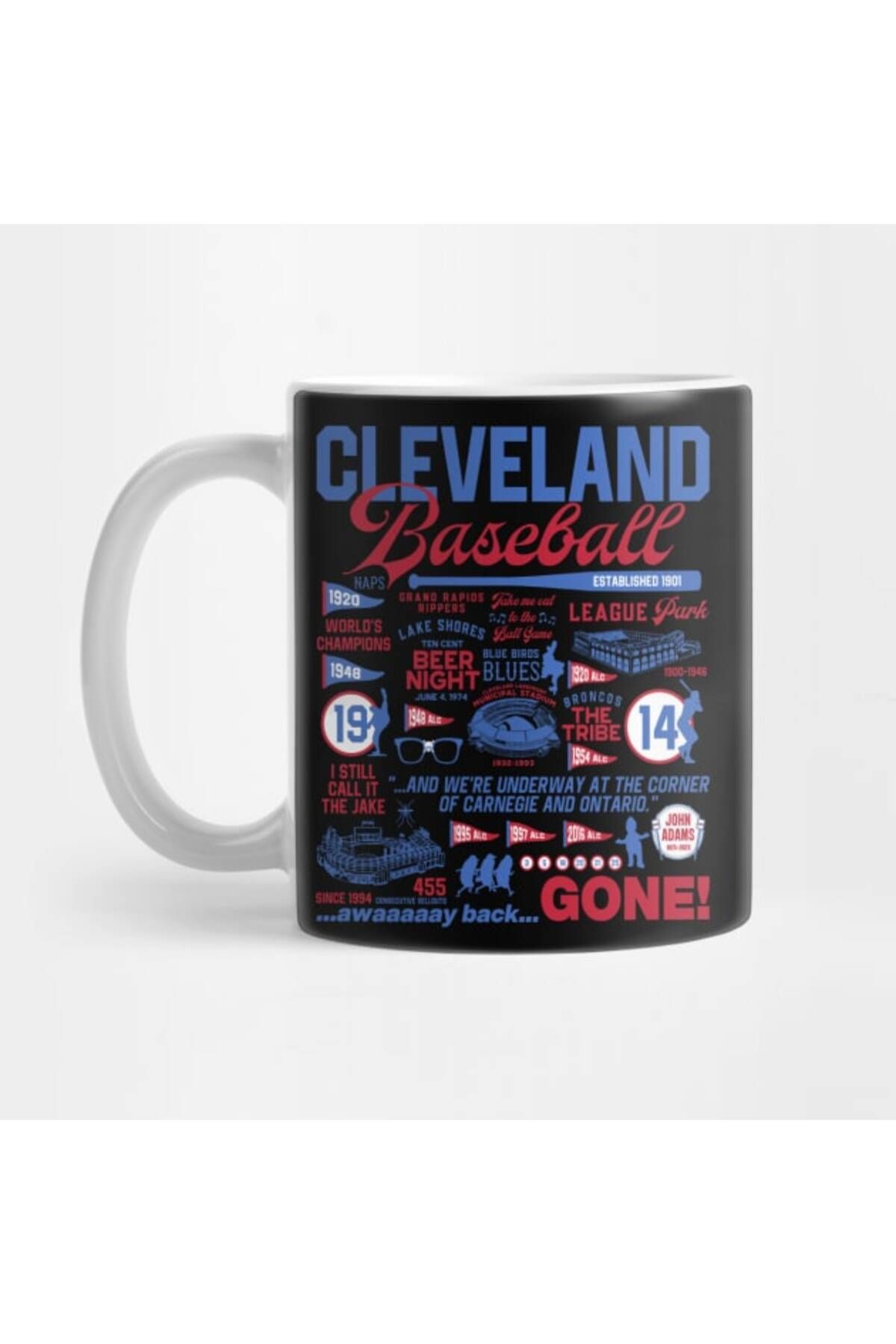 Pixxa Cleveland Baseball Kupa Bardak