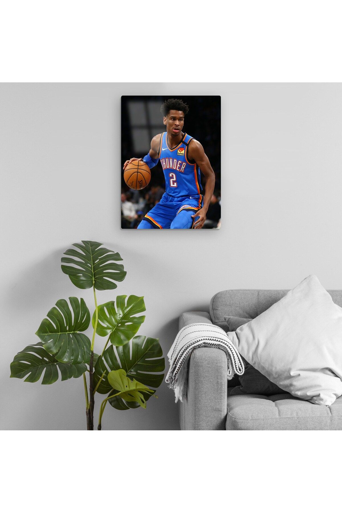 Pixxa Shai Gilgeous-Alexander - Oklahoma City Thunder - NBA Metal Tablo Model 3