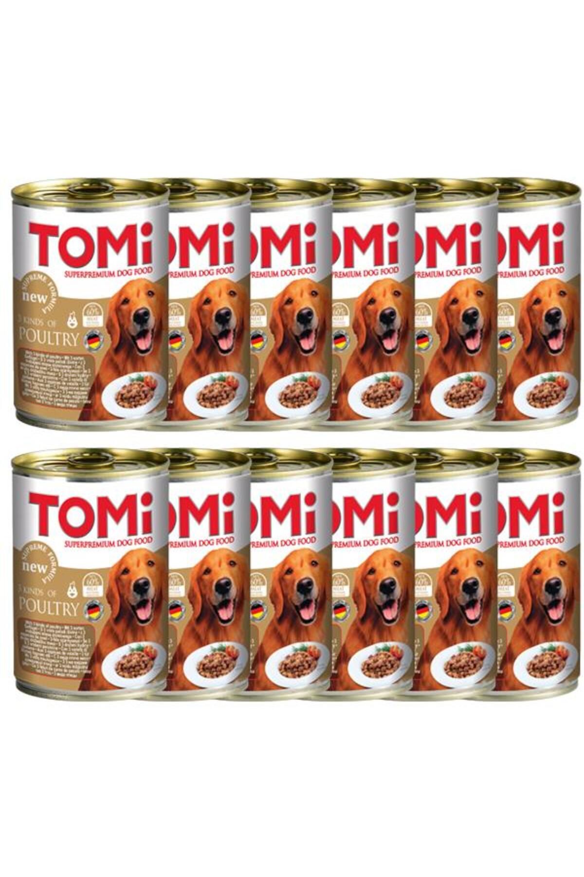 Tomi Kümes Hayvanlı Konserve Yetişkin Köpek Maması 400gr 12lı