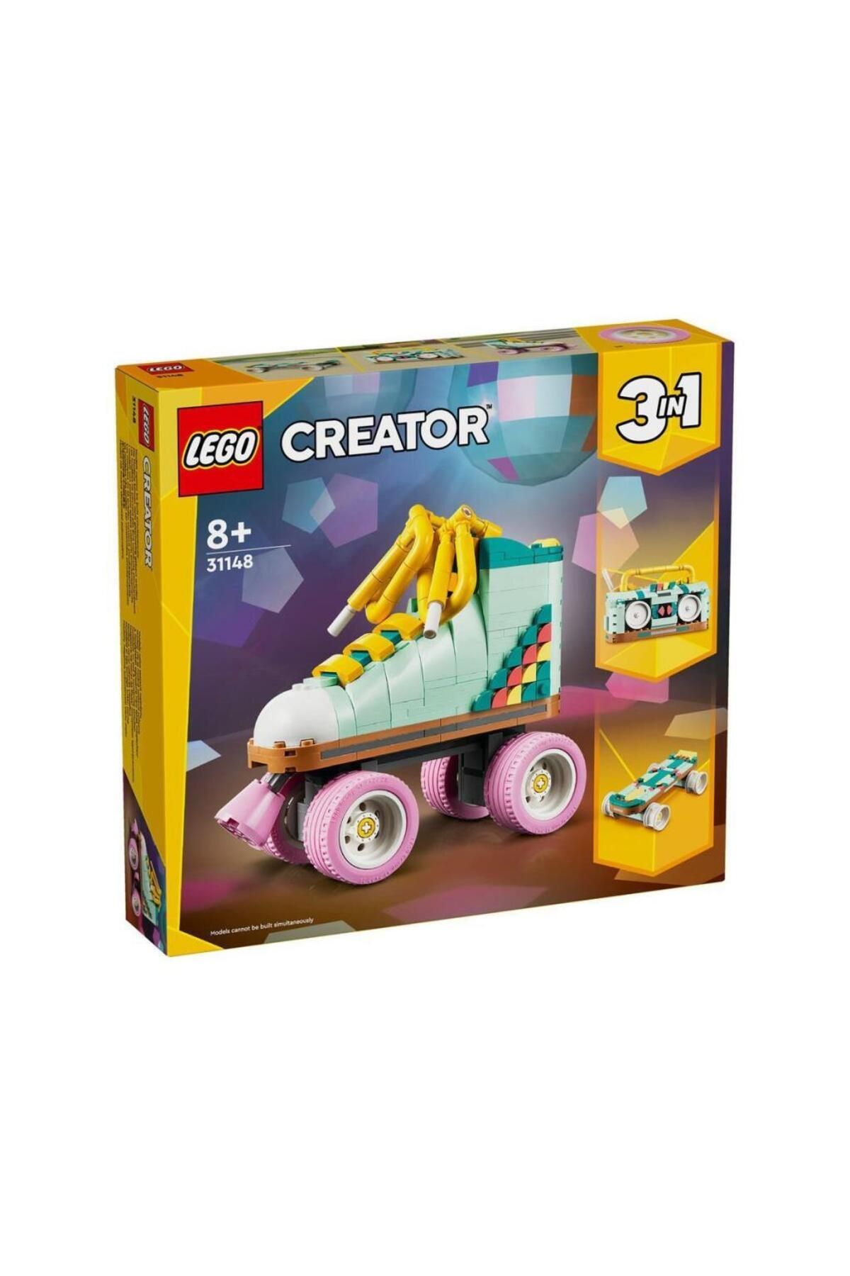 BLACK SPACE 31148 ® Creator 3’ü1 arada Retro Paten 342 parça +8 yaş