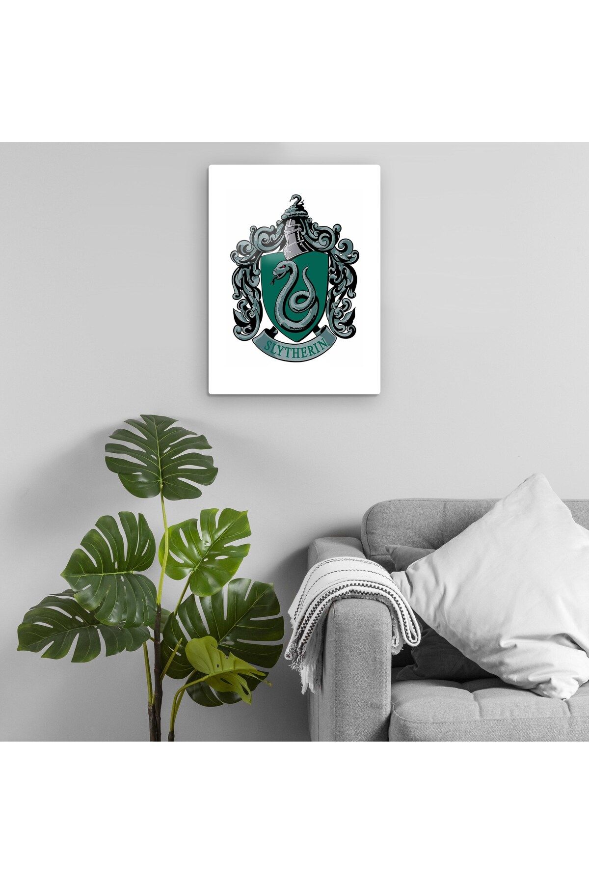Pixxa Harry Potter - Slytherin Metal Tablo Model 1