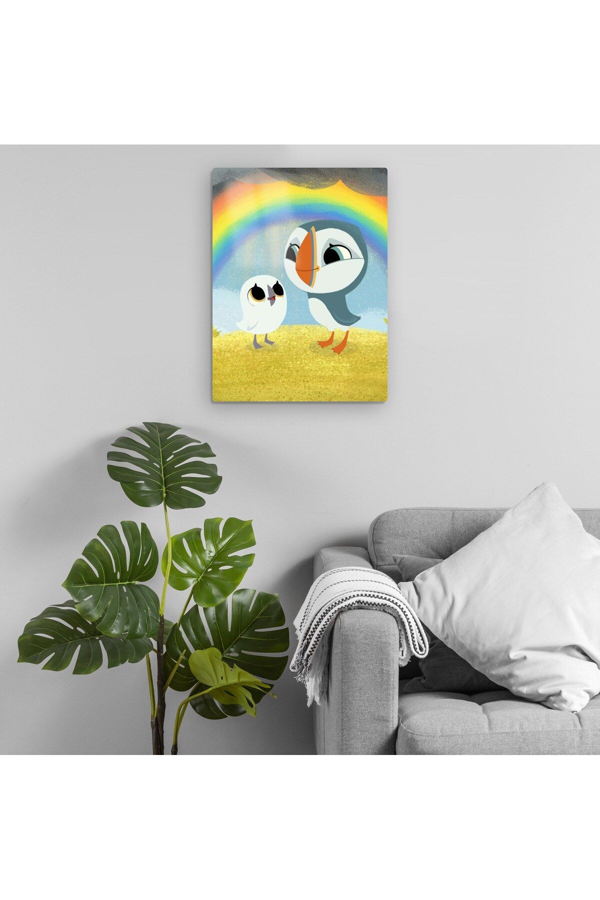 Pixxa Puffin Rock Metal Tablo Model 4