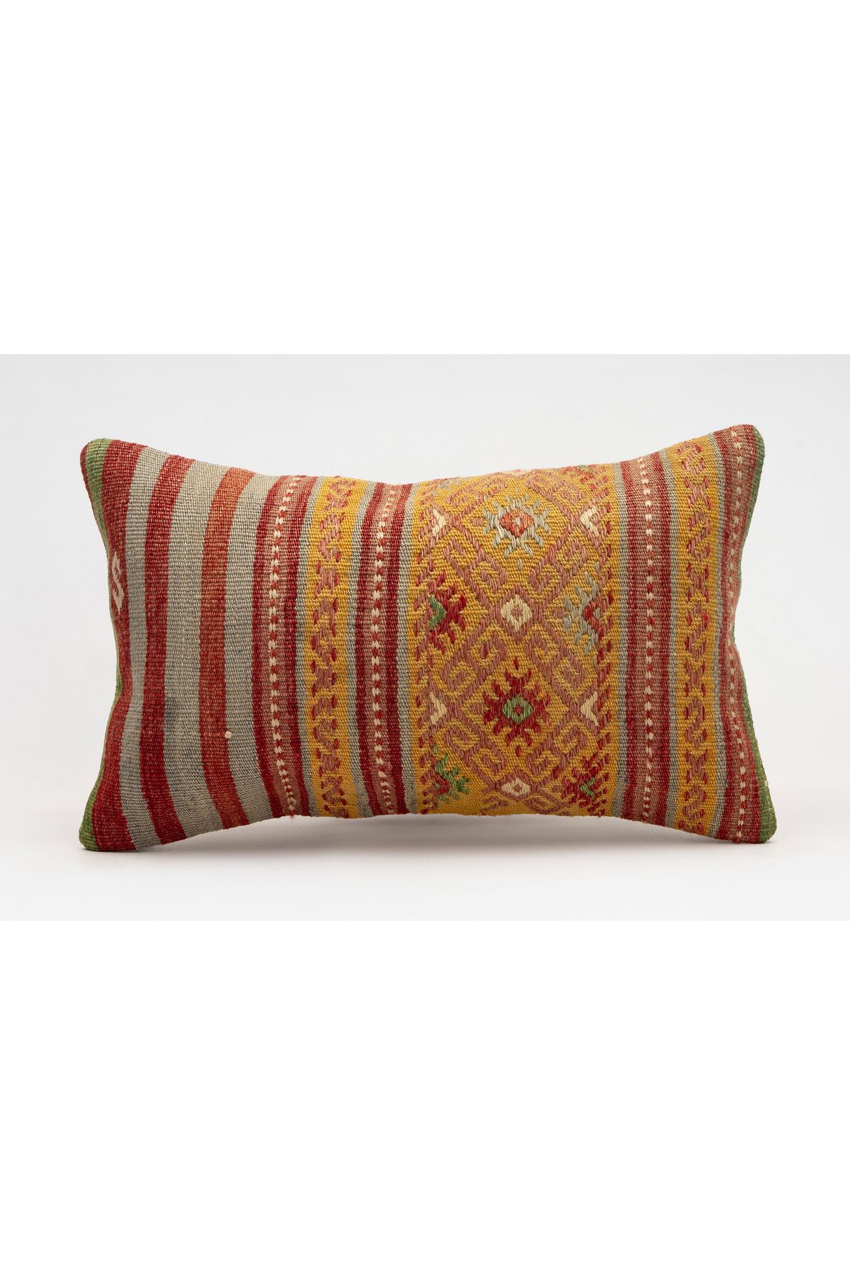 Kilim Whole Sale El Yapımı Kilim'den Yapılmış Vintage Kırlent Kılıfı, Yün, 30x50 Cm