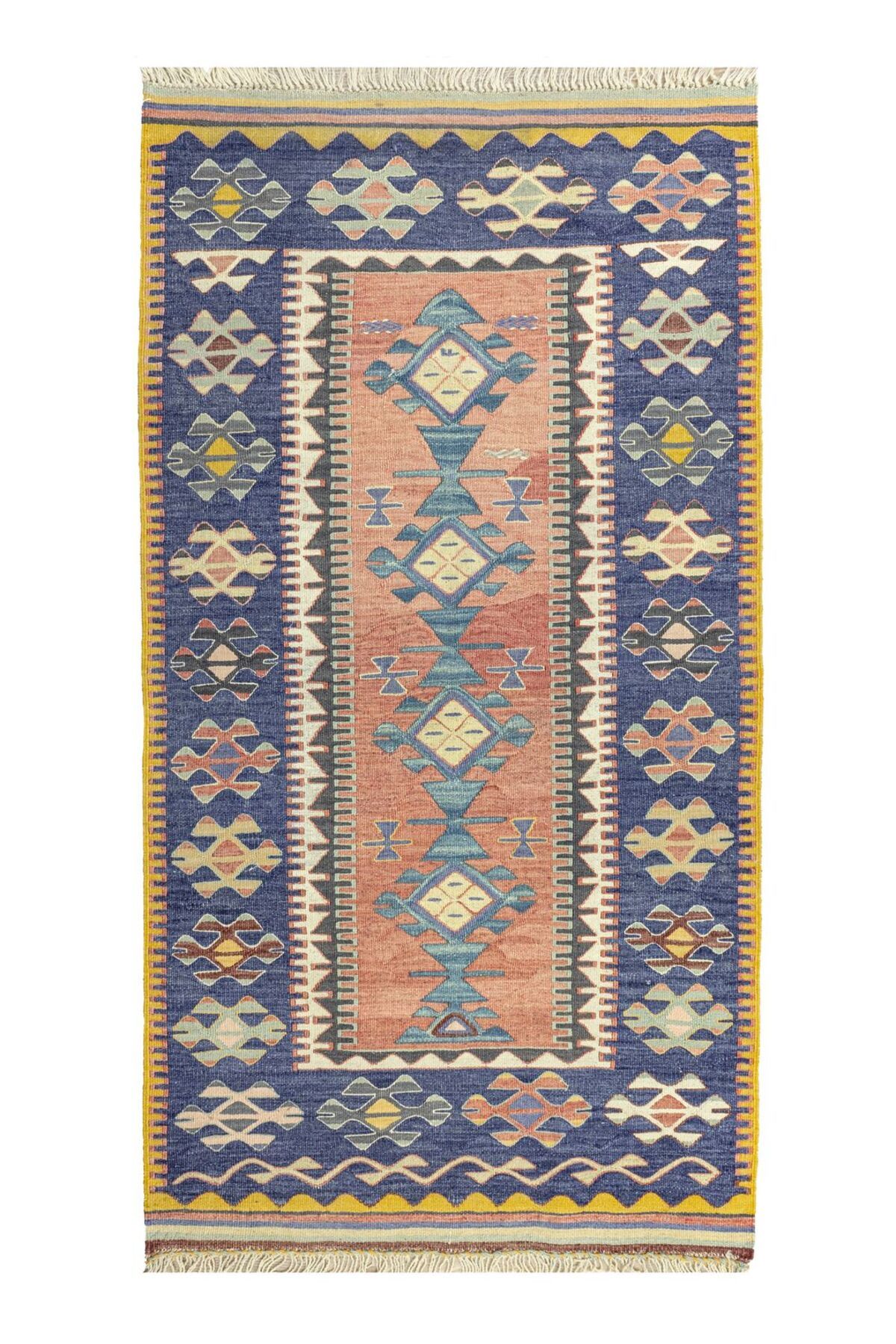 Soho Antiq Firas Rustik Tasarımlı Yün Kilim 81x152 cm