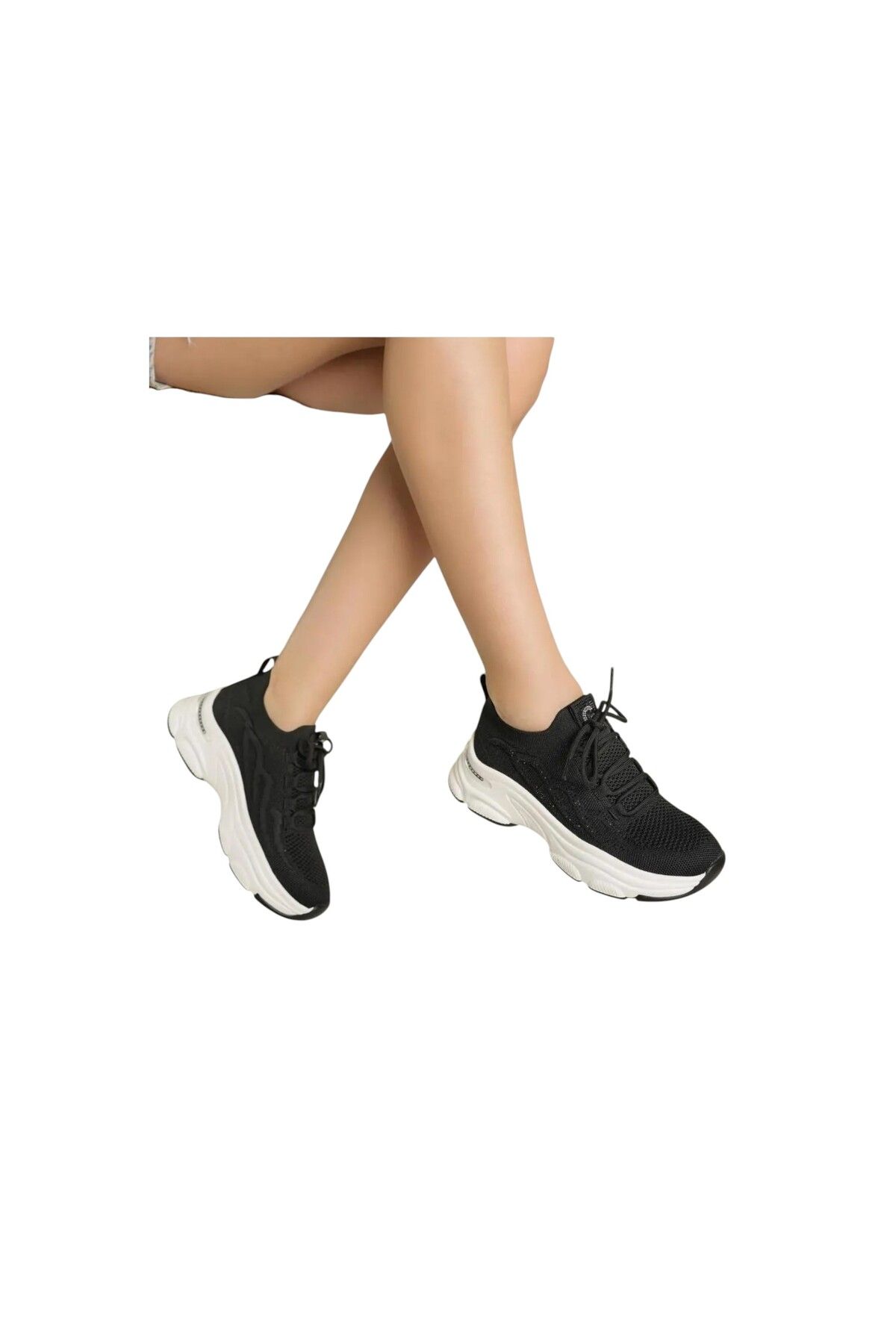 Guja Kadın Premium Triko Taşlı Sneaker Spor Ayakkabı 25Y309